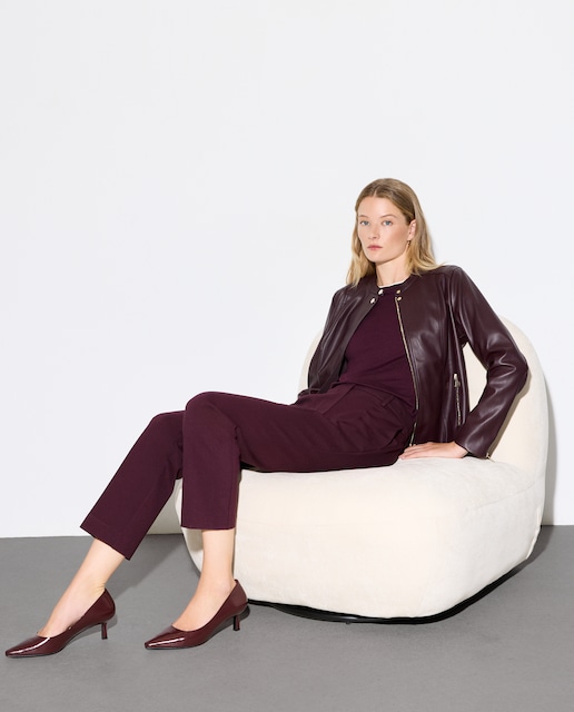 Imagen 0 de Cazadora de poliéster lisa de mujer