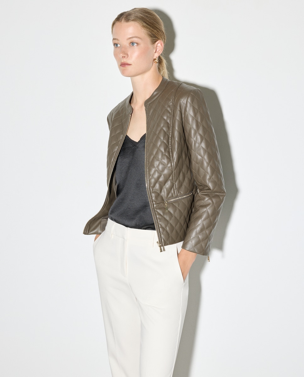 Blusão Liso de Poliéster 530 Verde Escuro-1