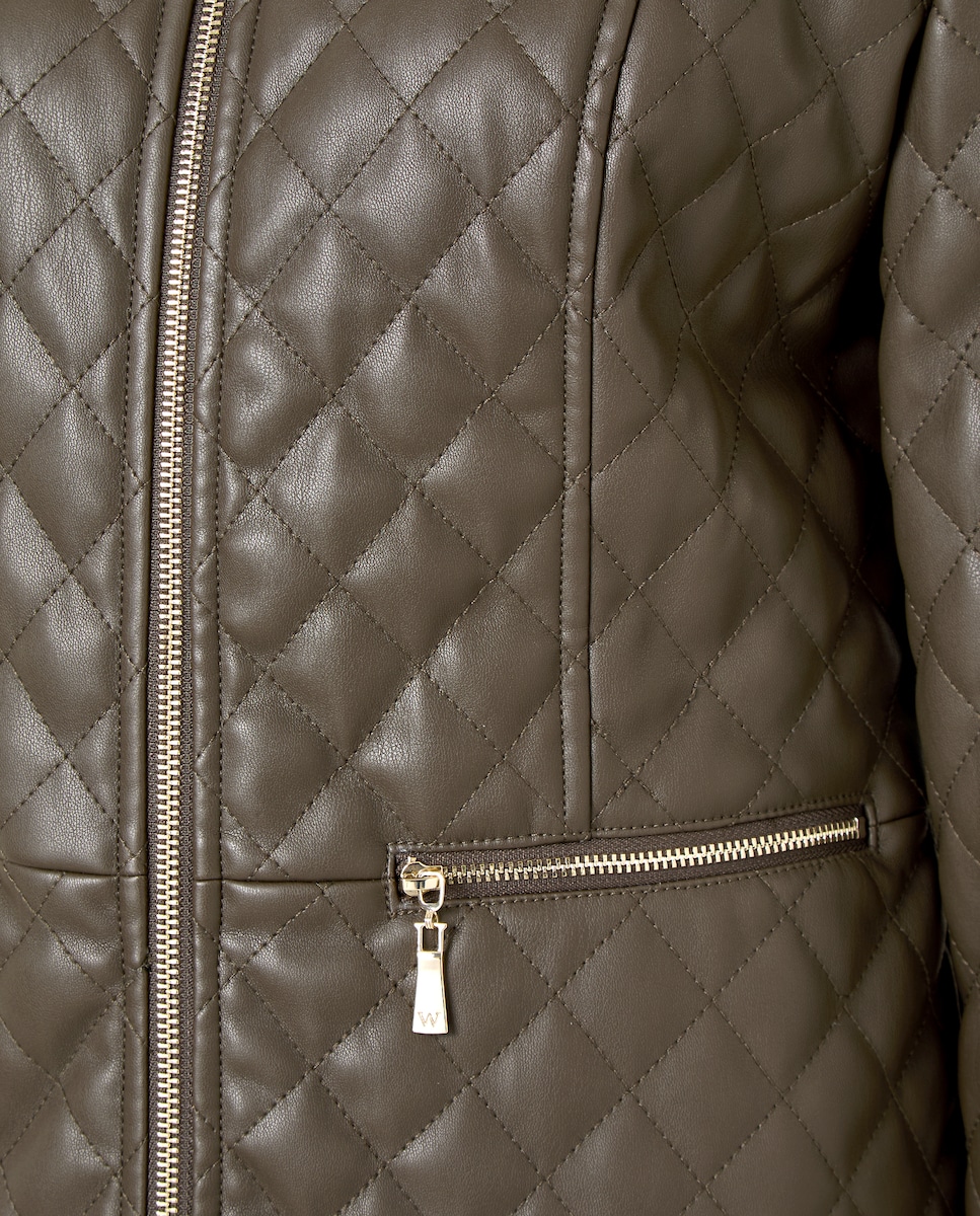 Blusão Liso de Poliéster 530 Verde Escuro-6