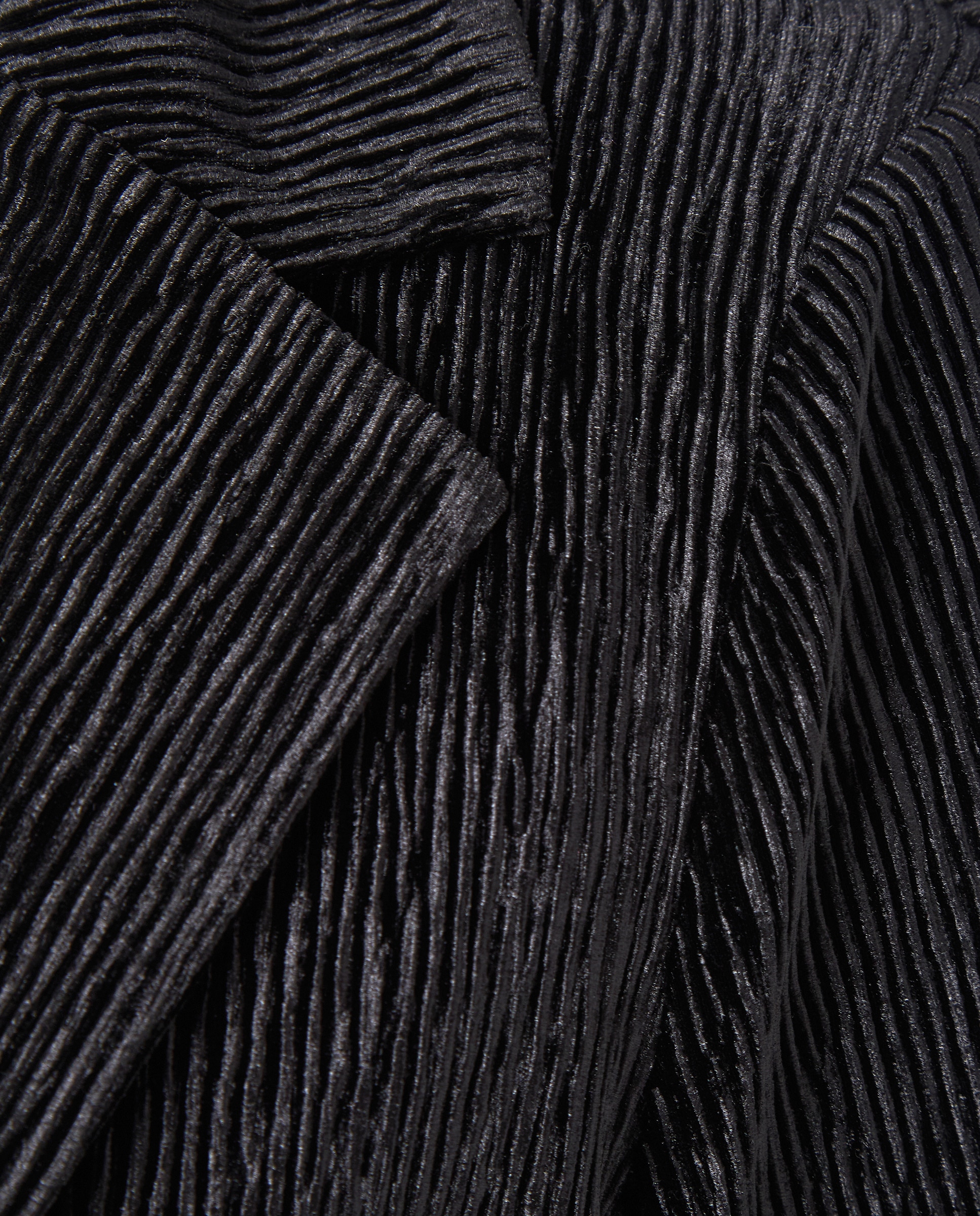 Kimono de Veludo Plissado Preto-6