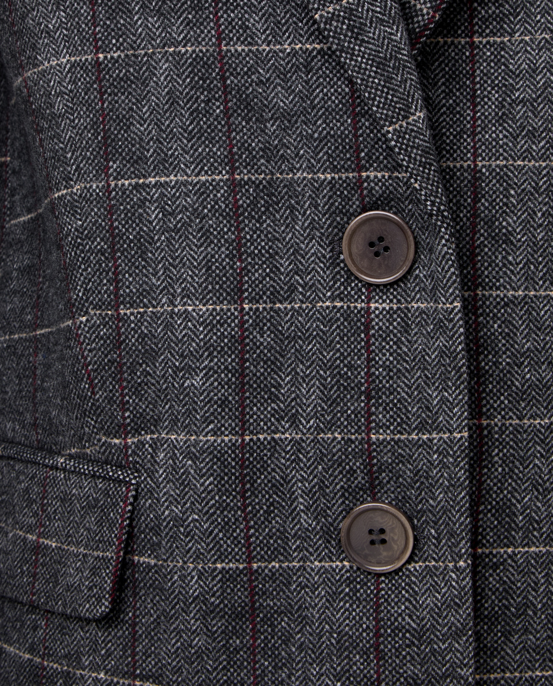 Blazer de Fantasia Lanosa 820 Cinzento Médio-6