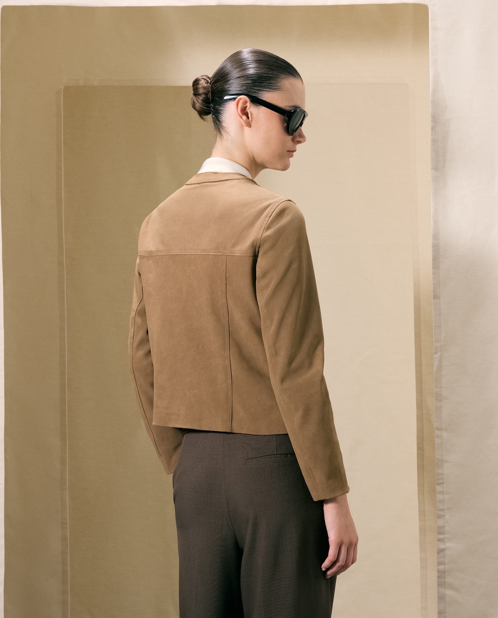 Cazadora de mujer lisa de pecari - Woman El Corte Inglés - 730 Camel 730 Camel-4