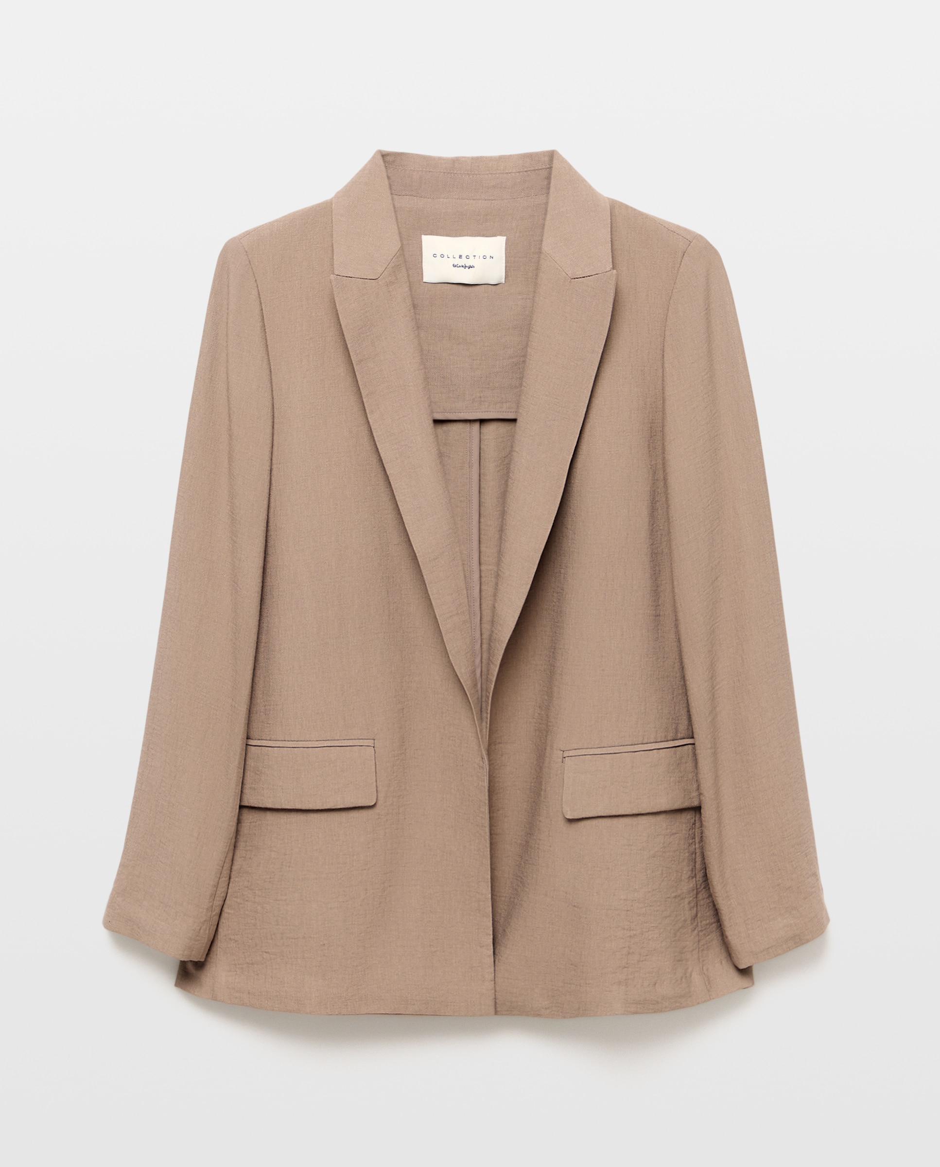Blazer Ligeiro Liso Visom-Escuro-5
