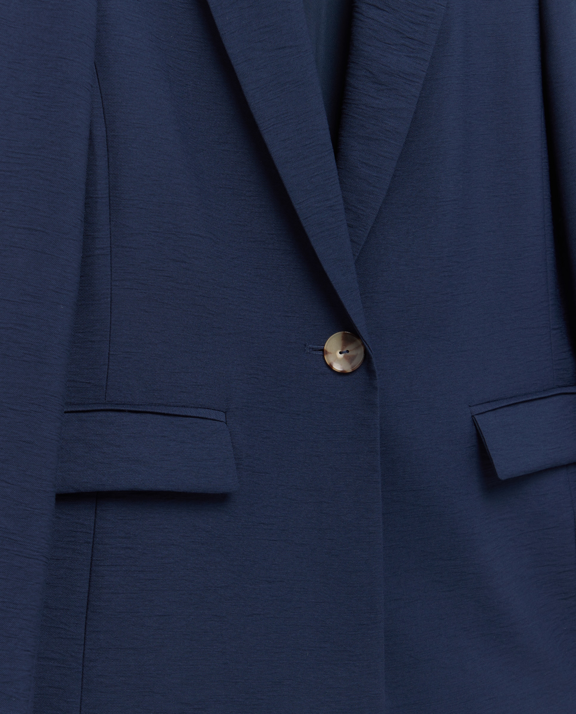 Blazer Liso Crinkle com Lavagem Azul-marinho-6