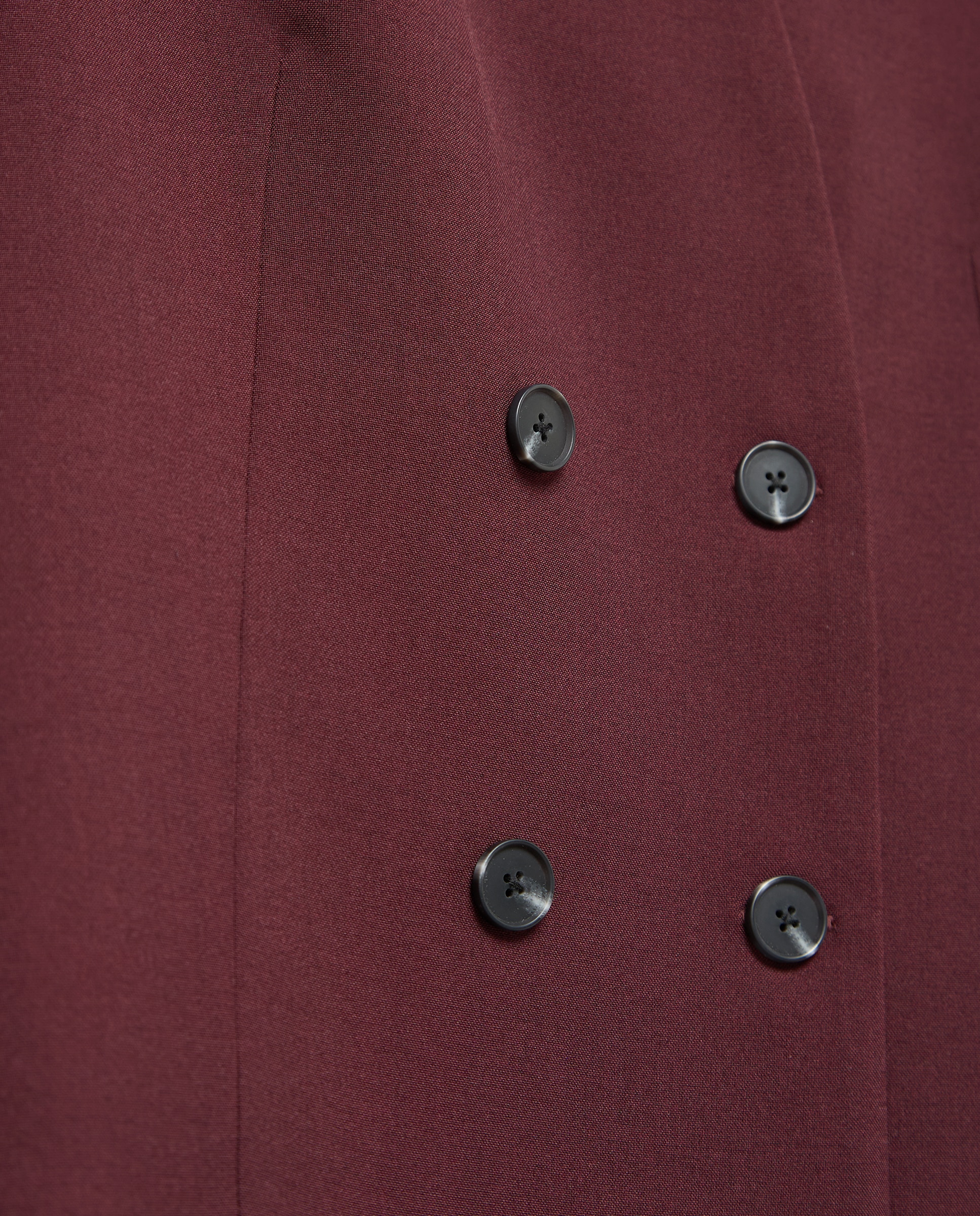 Blazer Cruzado Liso Curto Bordeaux-5