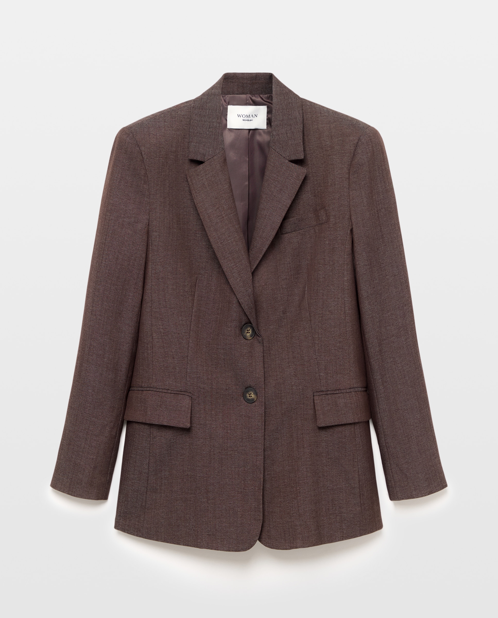 Blazer fantasía de mujer - Woman El Corte Inglés - Marrón Marrón-4