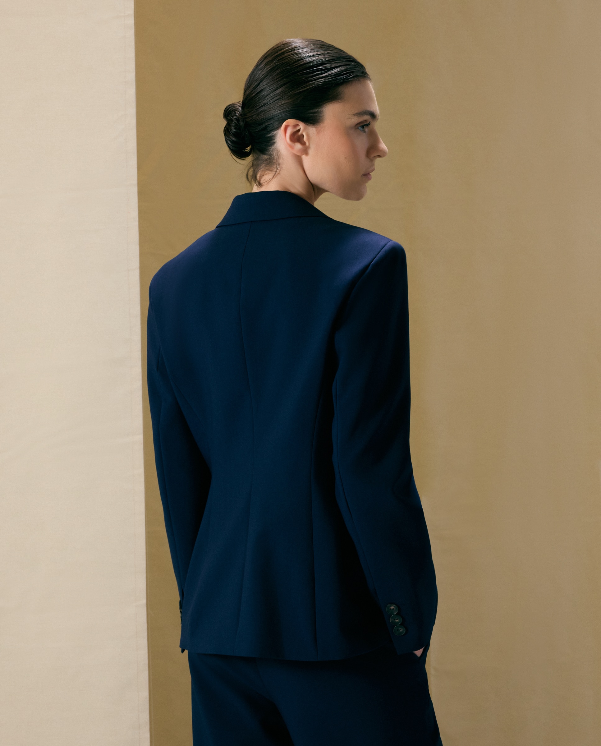 Blazer de mujer lisa - Woman El Corte Inglés - Azul marino Azul marino-3