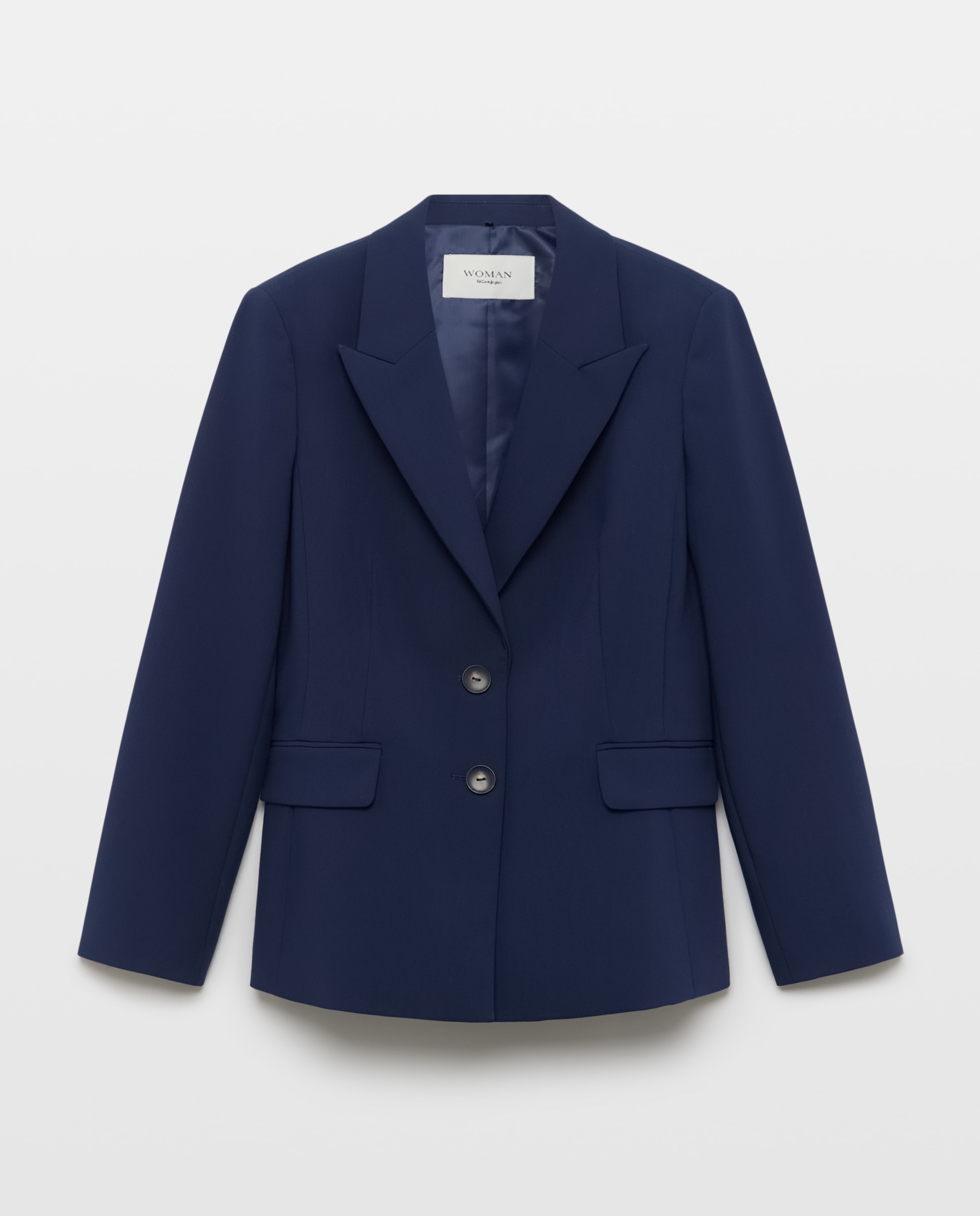 Blazer de mujer lisa - Woman El Corte Inglés - Azul marino Azul marino-4