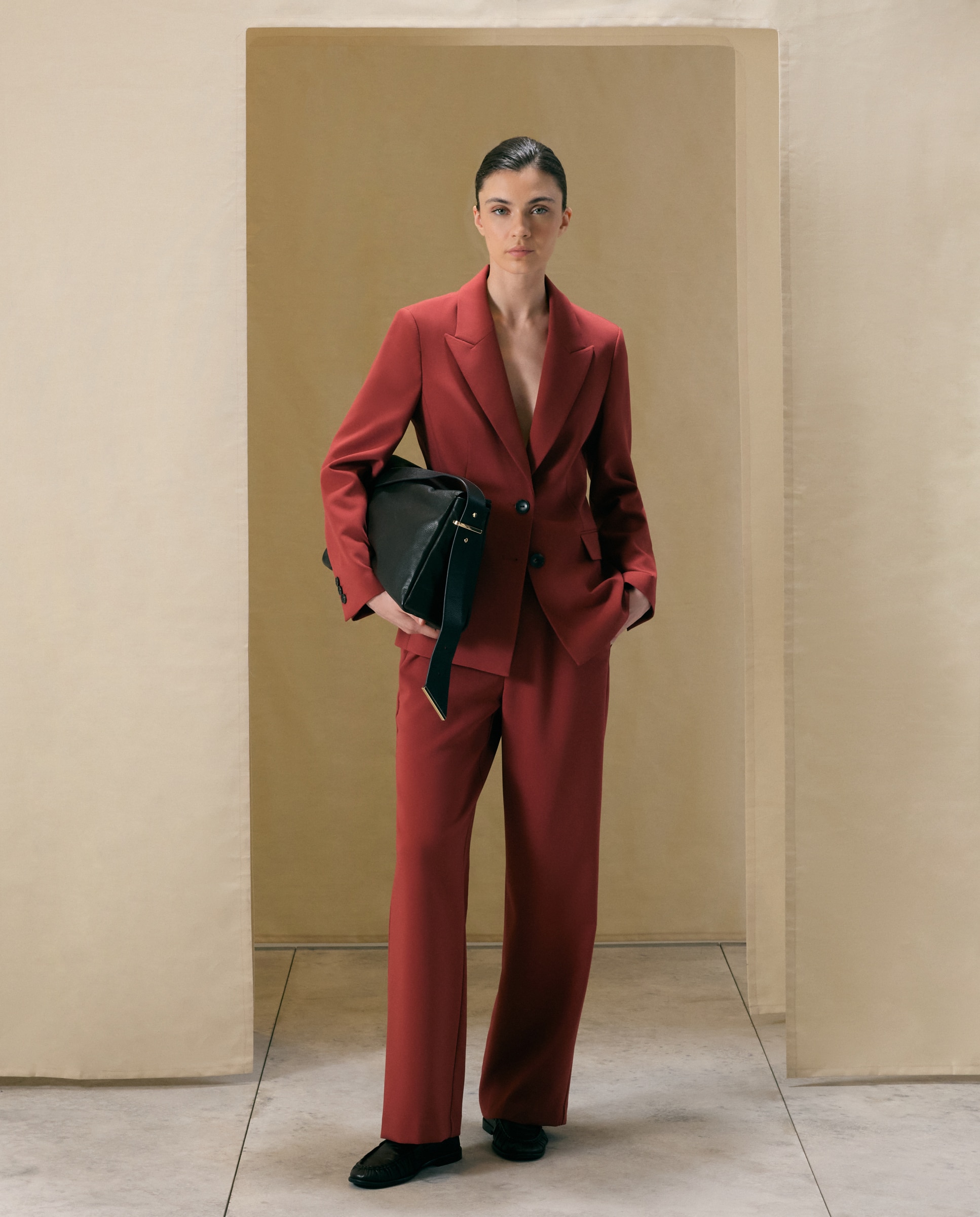 Blazer liso 770 Terracota-2