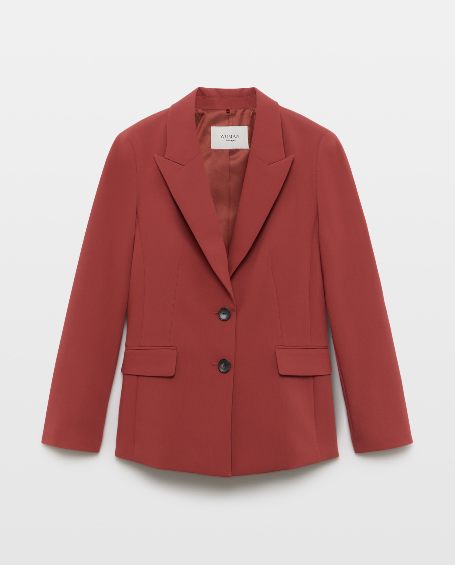 Blazer liso 770 Terracota-4