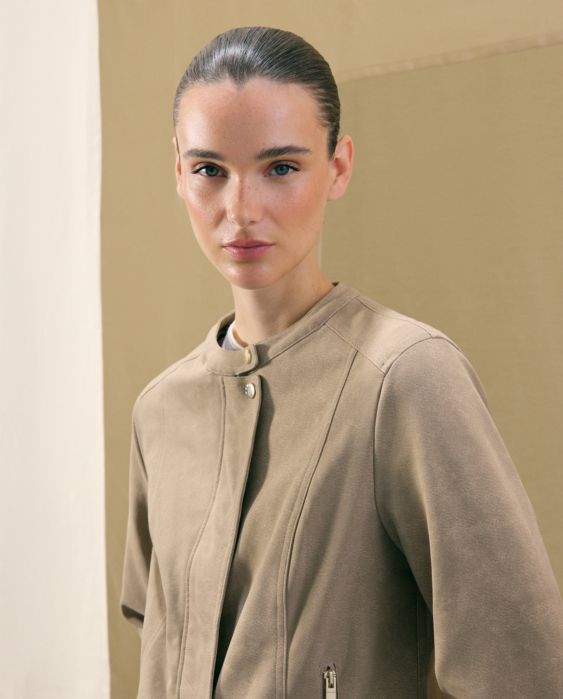 Cazadora de mujer lisa de pecari - Woman El Corte Inglés - 850 Piedra 850 Piedra-3