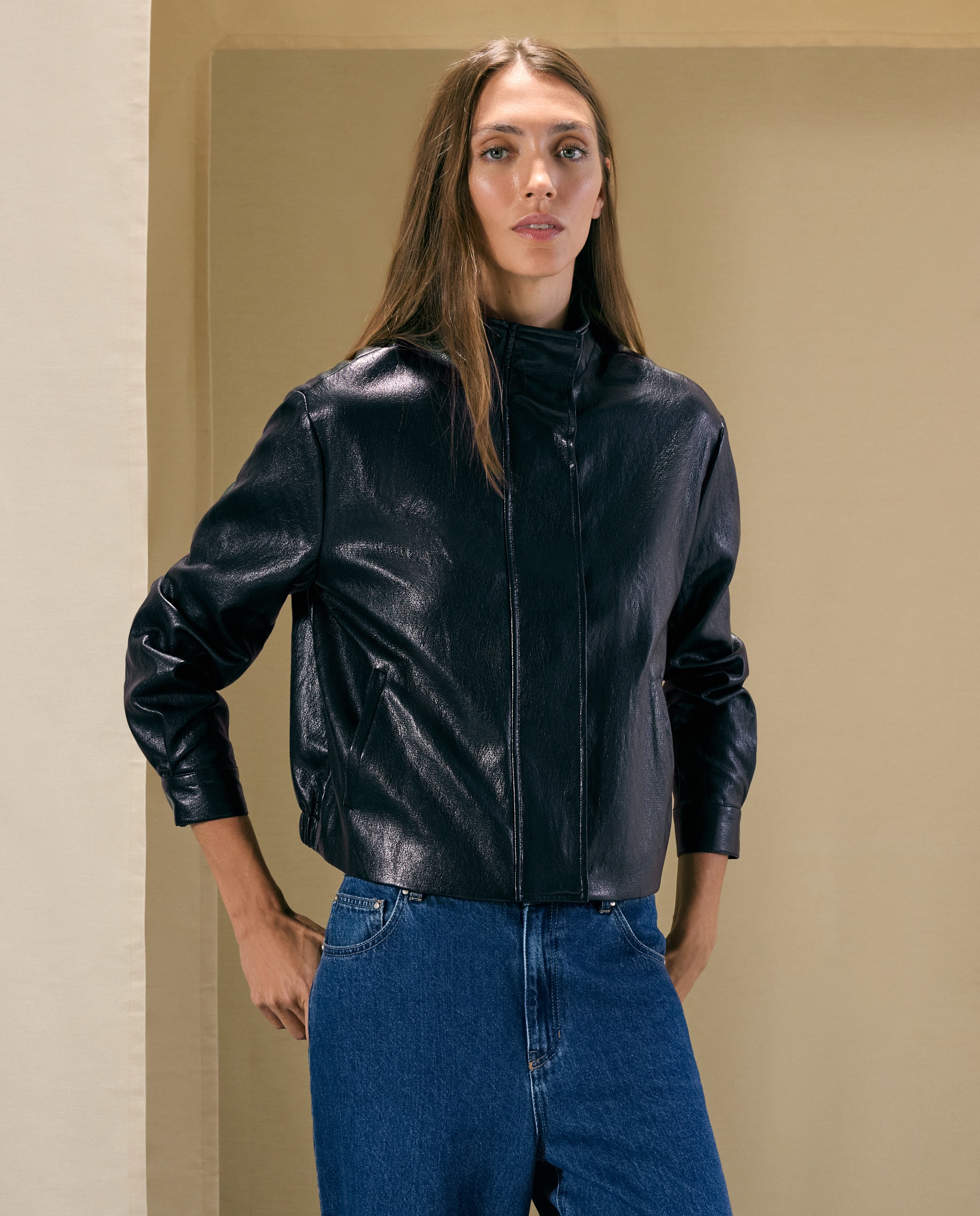 Blusão bomber Preto-2