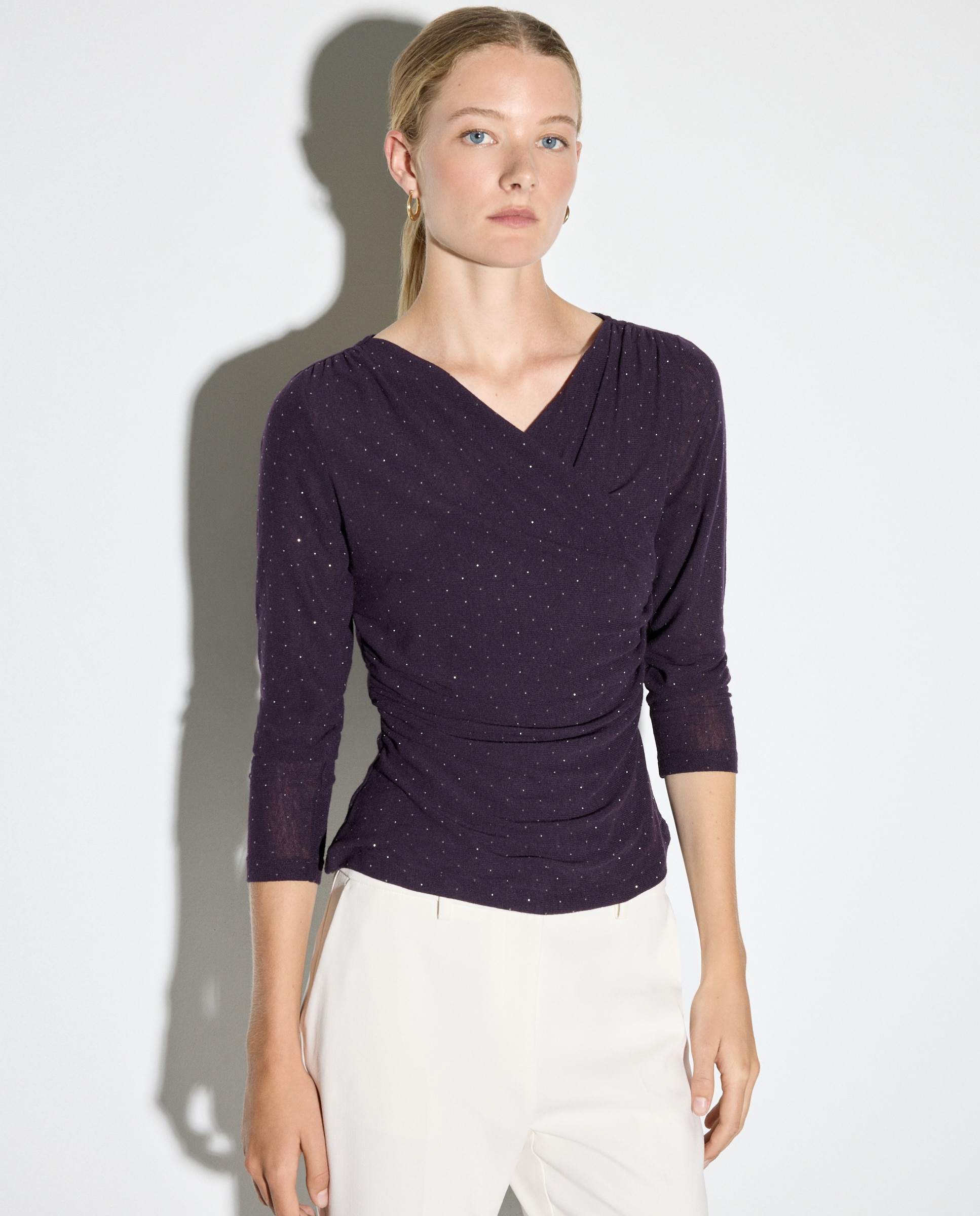 Camisola Lisa com Manga Comprida 290 Bordeaux-2