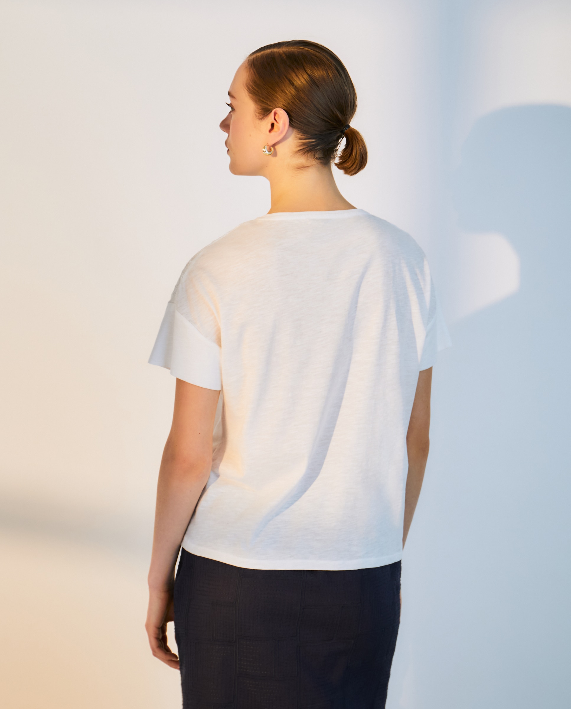 Imagen 3 de Camiseta de manga corta de algodón con estampado fantasía. - Woman El Corte Inglés - 120 Crudo 120 Crudo