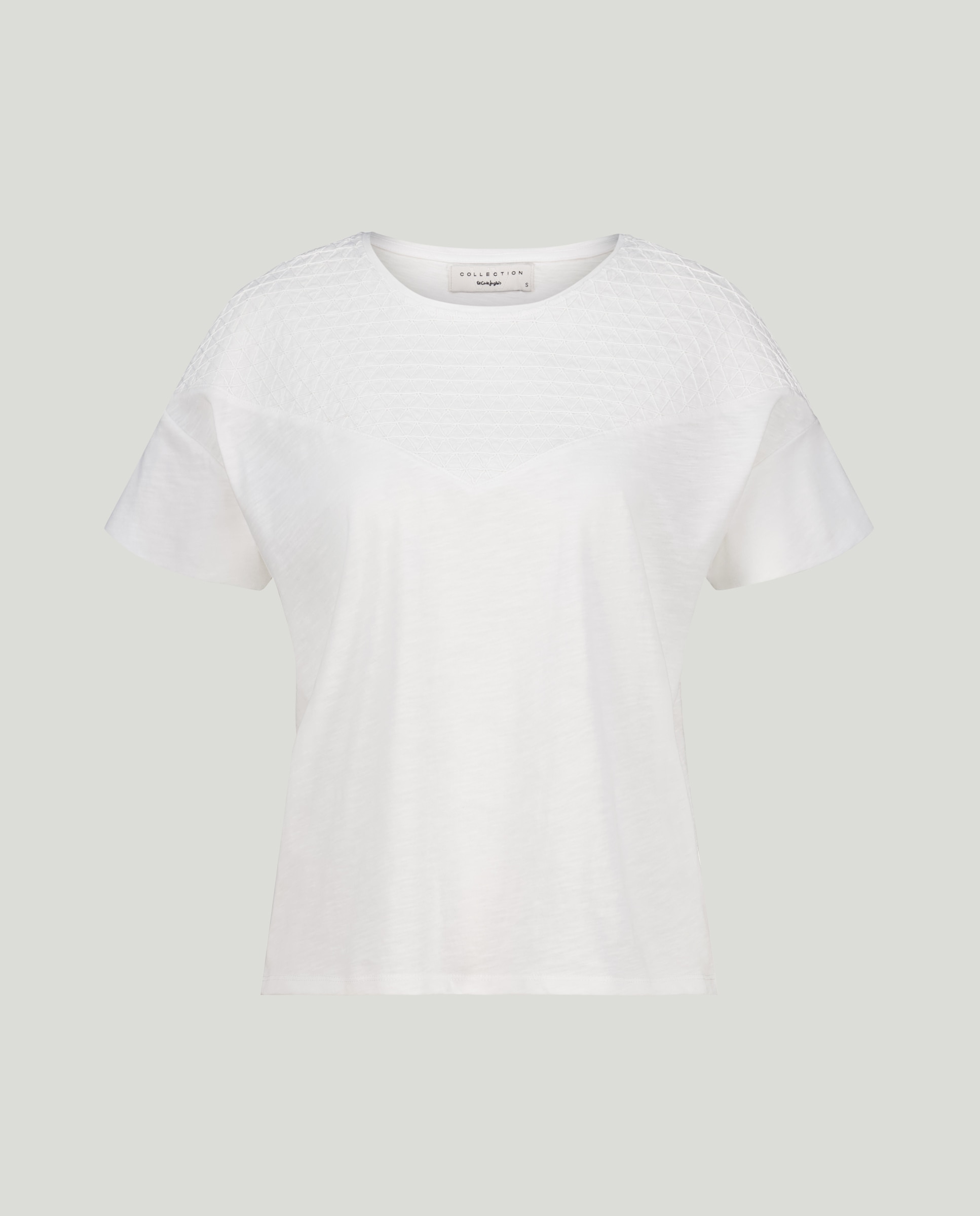 Imagen 4 de Camiseta de manga corta de algodón con estampado fantasía. - Woman El Corte Inglés - 120 Crudo 120 Crudo