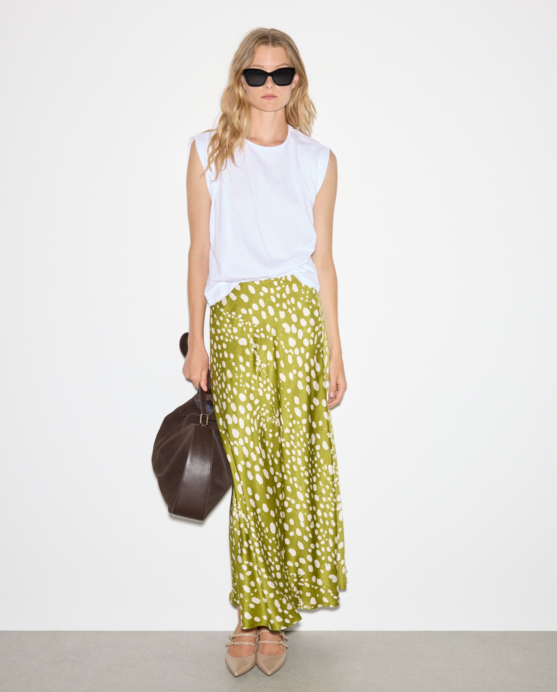 T-shirt sem Mangas com Drapeado 120 Cru-2