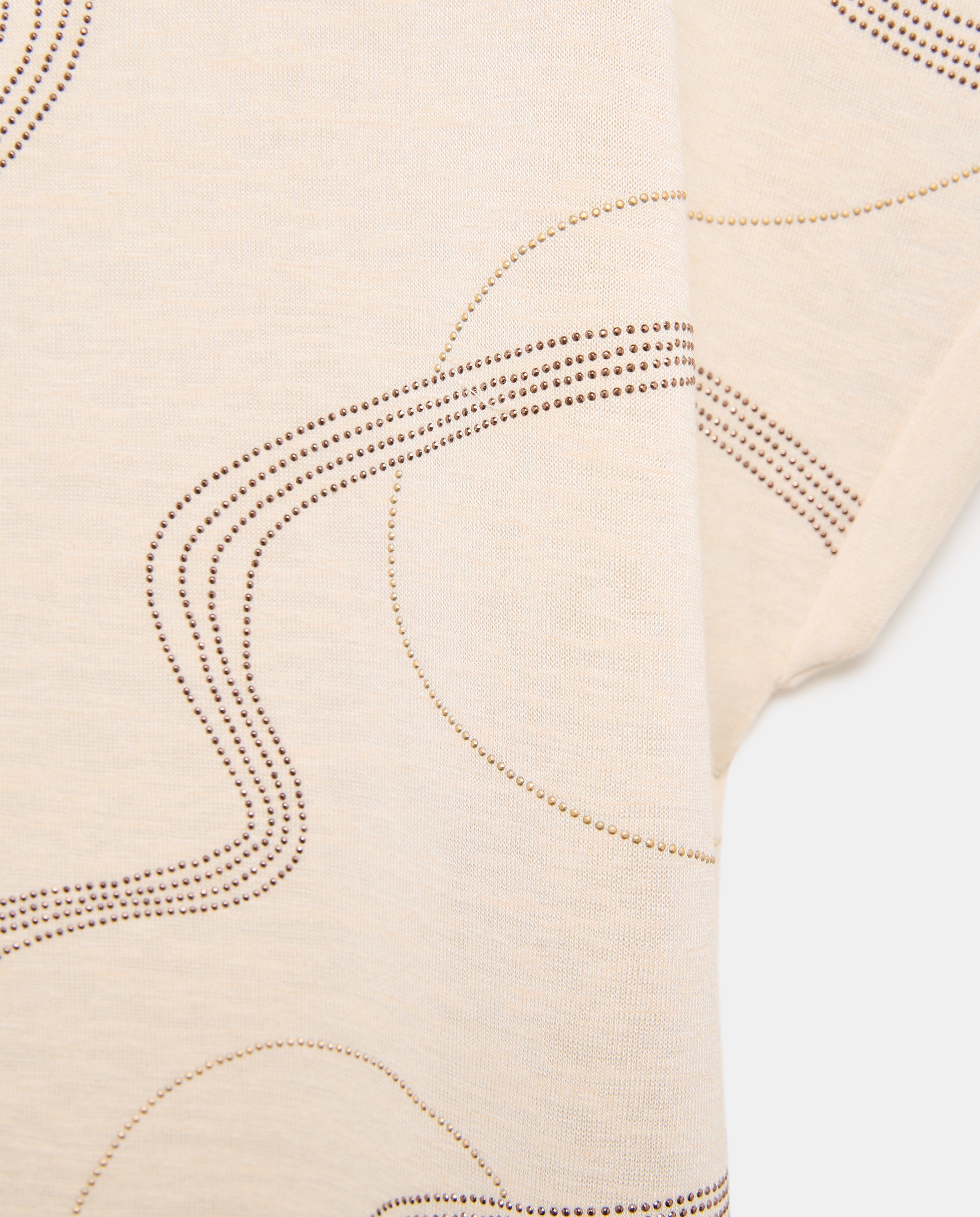 Camiseta de mujer tachas cuerdas - Woman El Corte Inglés - Beige Beige-5