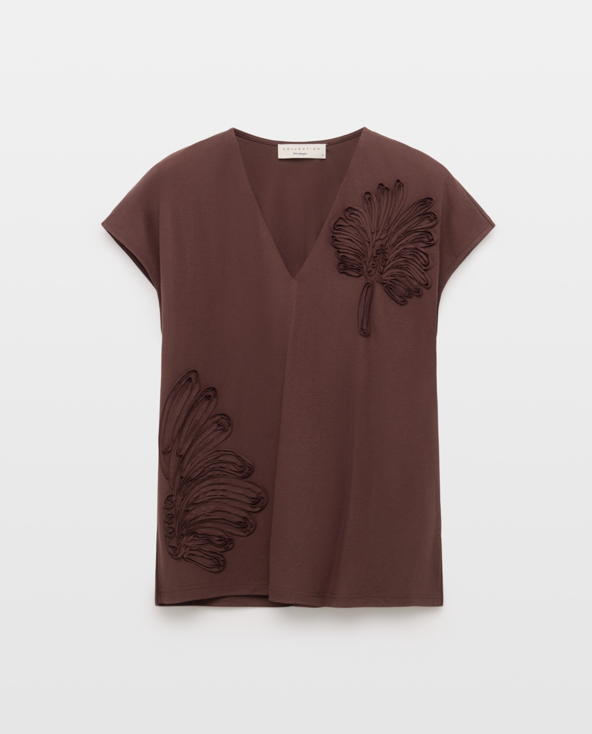 Camiseta de manga corta lisa de mujer - Woman El Corte Inglés - 770 Terracota 770 Terracota-4