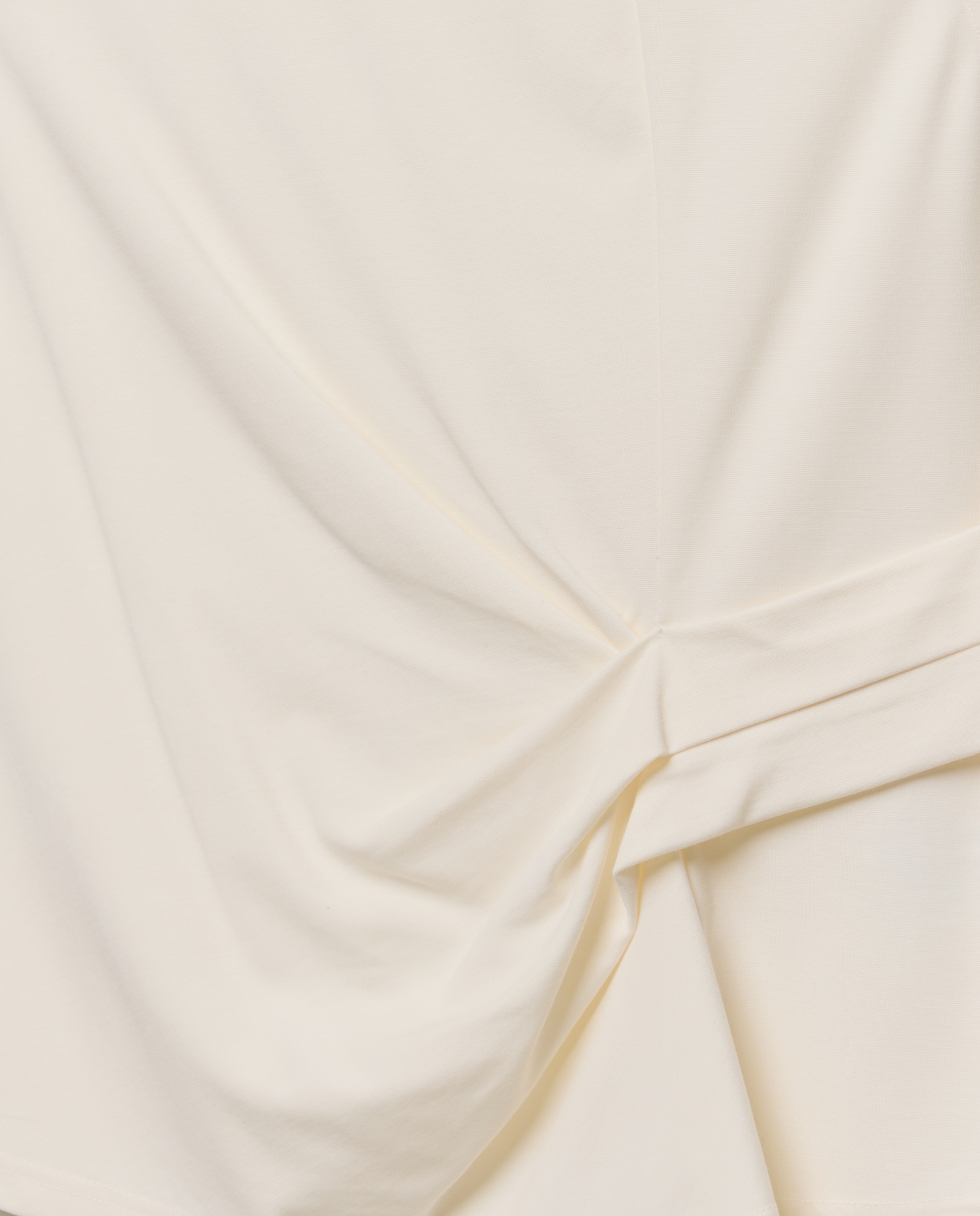 Camiseta sin mangas de mujer con drapeado lateral - Woman El Corte Inglés - 120 Crudo 120 Crudo-6