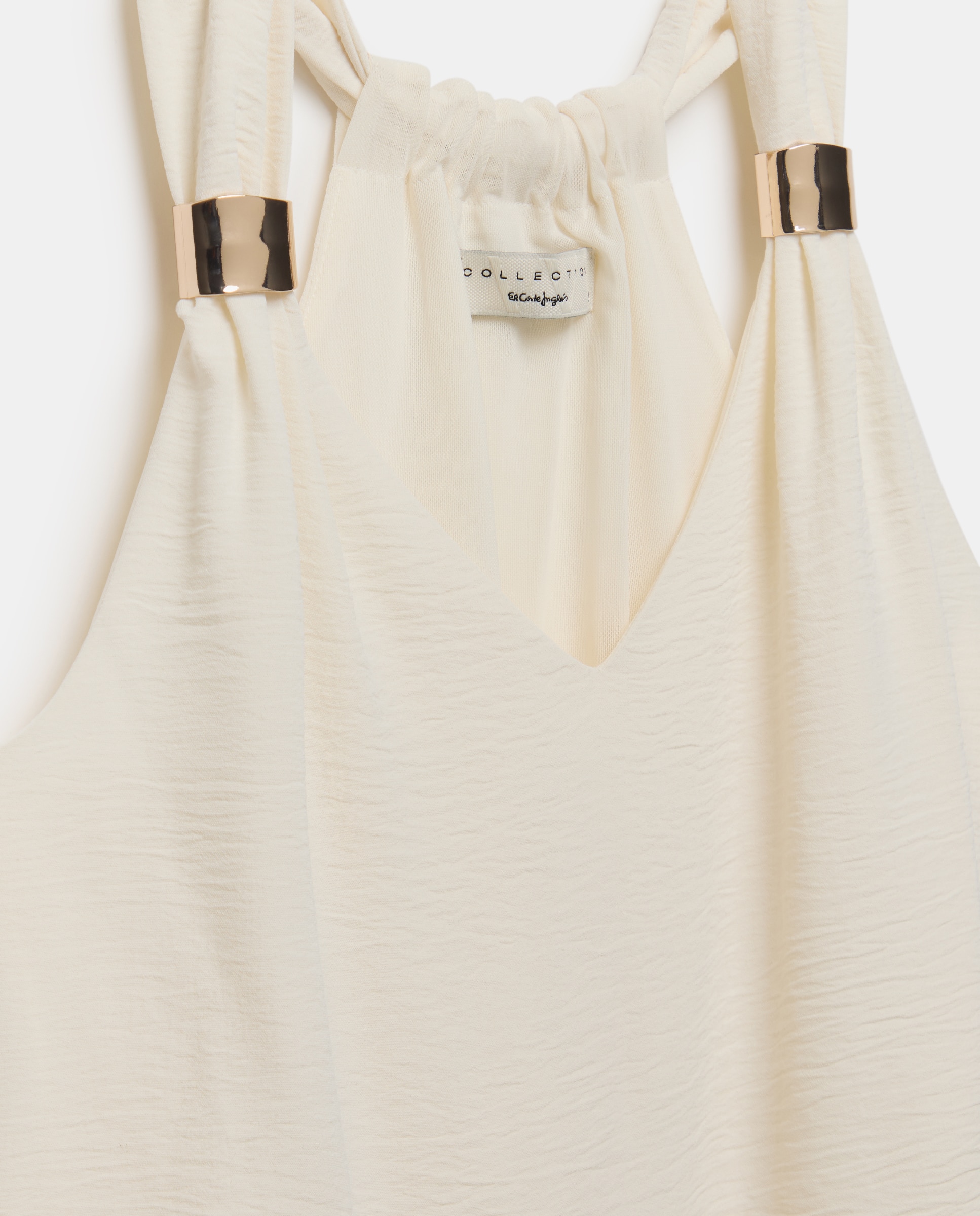 Camiseta de tirantes lisa de mujer - Woman El Corte Inglés - 120 Crudo 120 Crudo-5