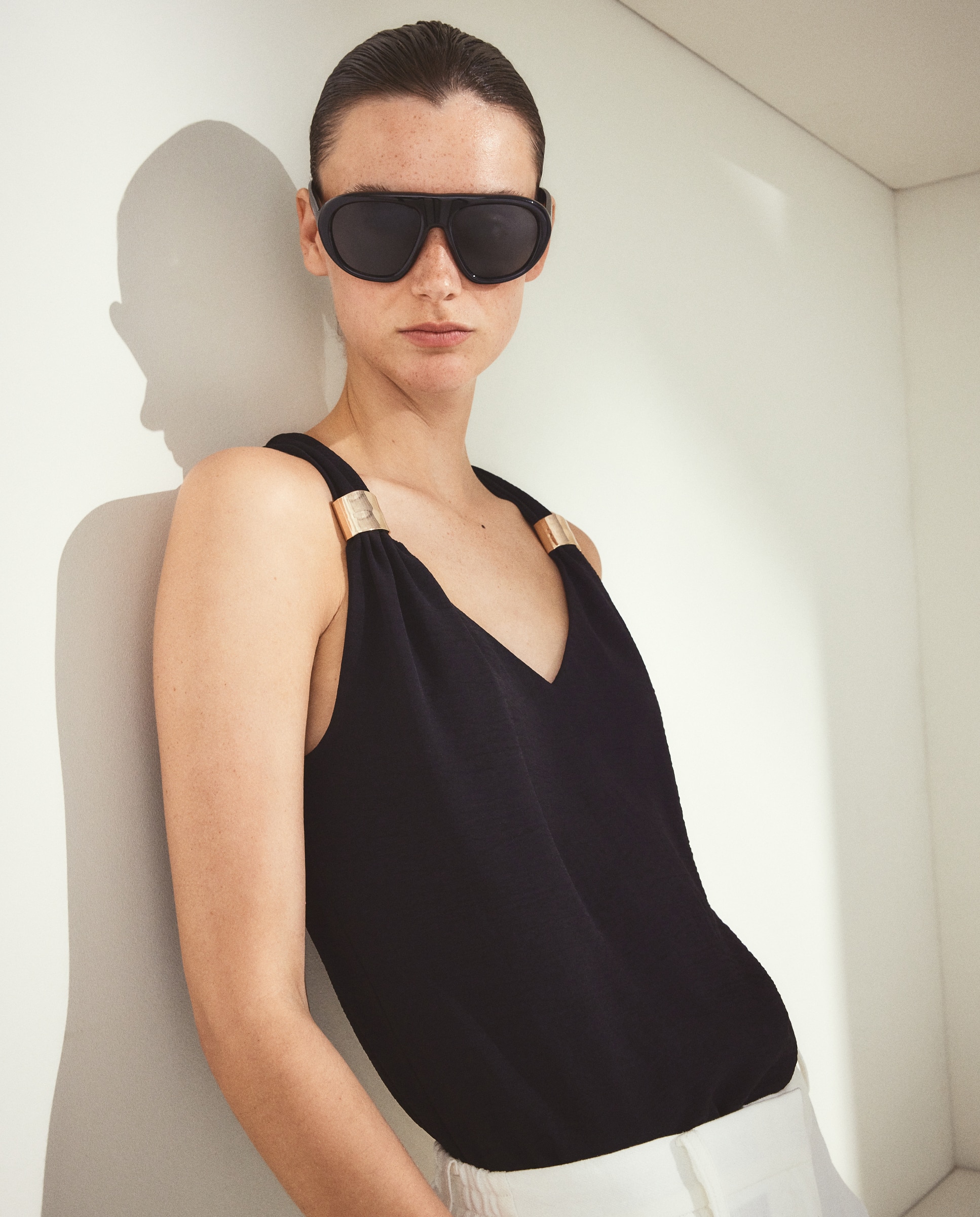 Camiseta de tirantes lisa de mujer - Woman El Corte Inglés - Negro Negro-2