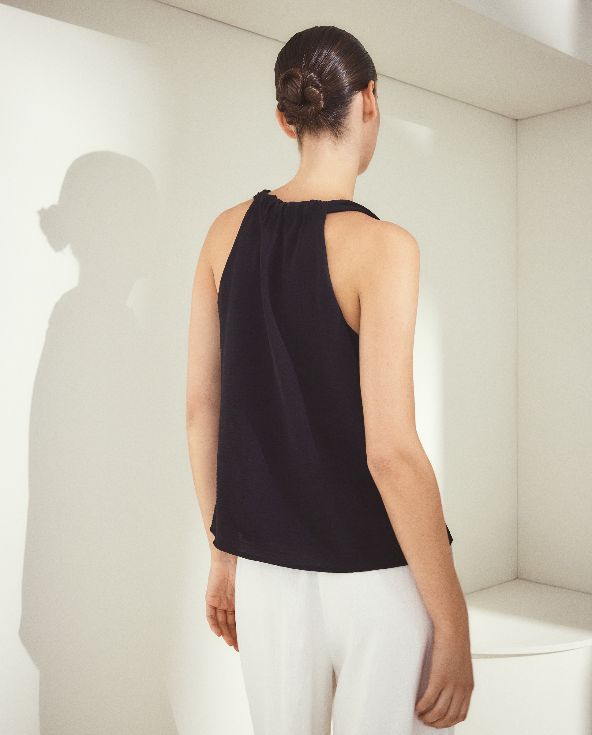 Camiseta de tirantes lisa de mujer - Woman El Corte Inglés - Negro Negro-3