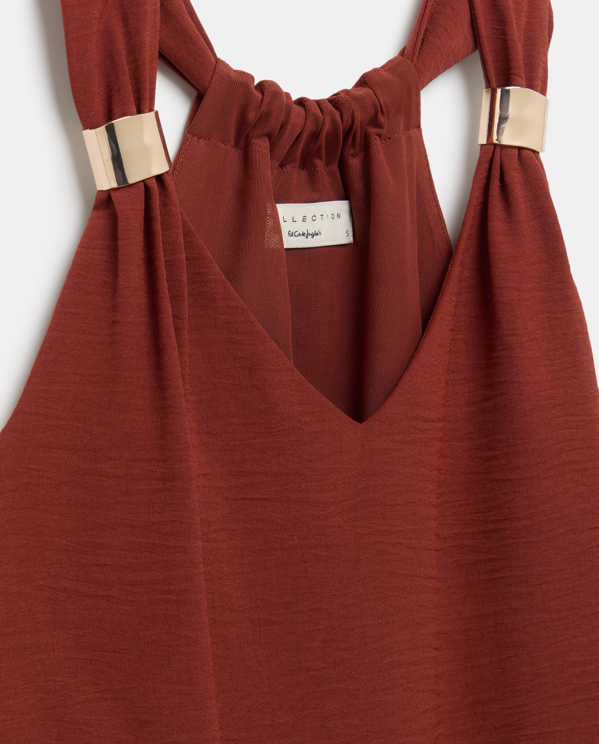 T-shirt de Alças Lisa 770 Terracota-6