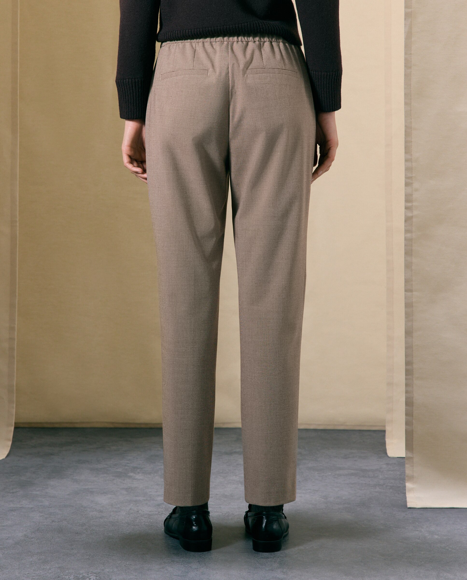 Pantalón semipitillo de mujer falso liso - Woman El Corte Inglés - Azul marino Azul marino-3