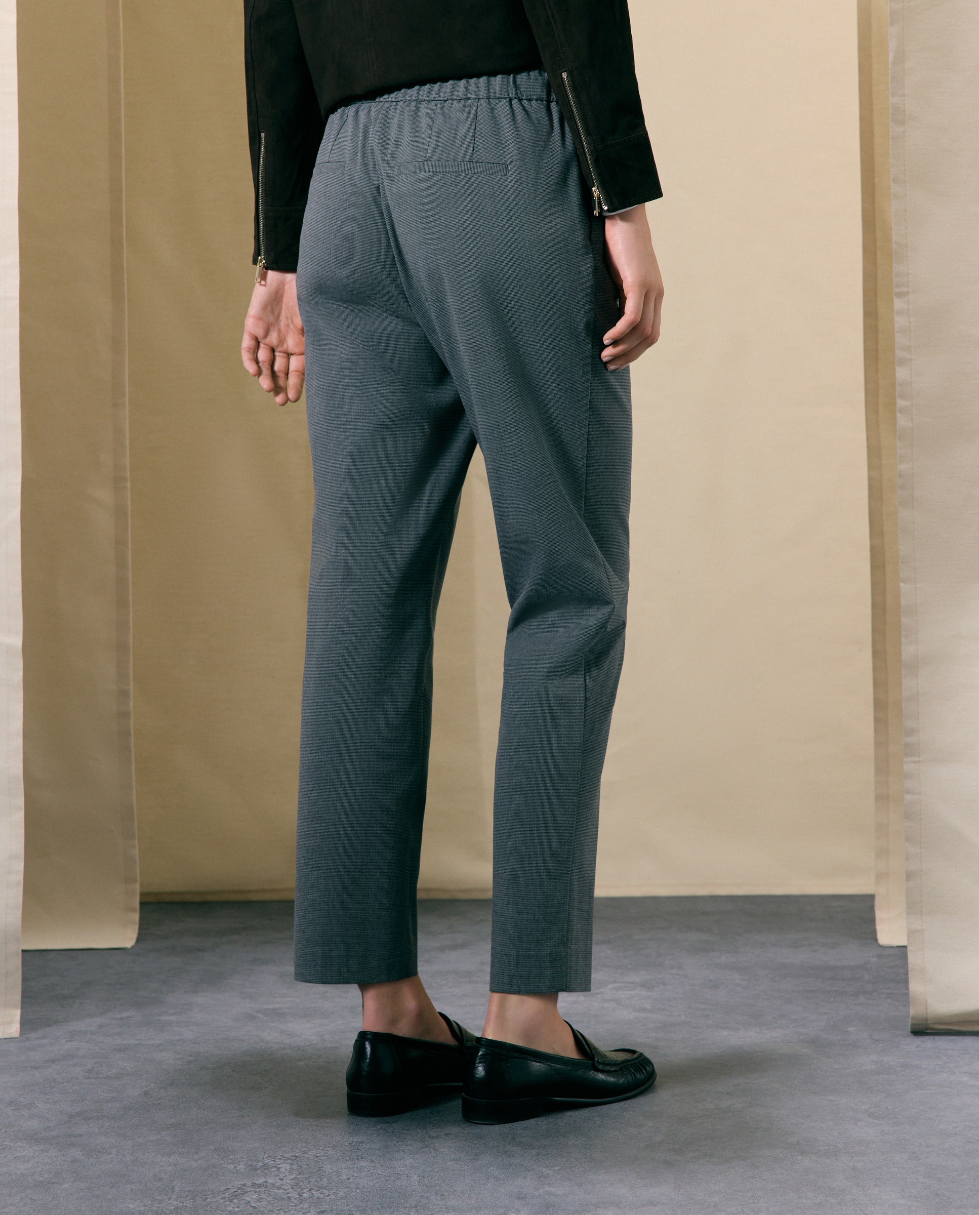 Pantalón semipitillo de mujer falso liso - Woman El Corte Inglés - 820 Gris medio 820 Gris medio-3