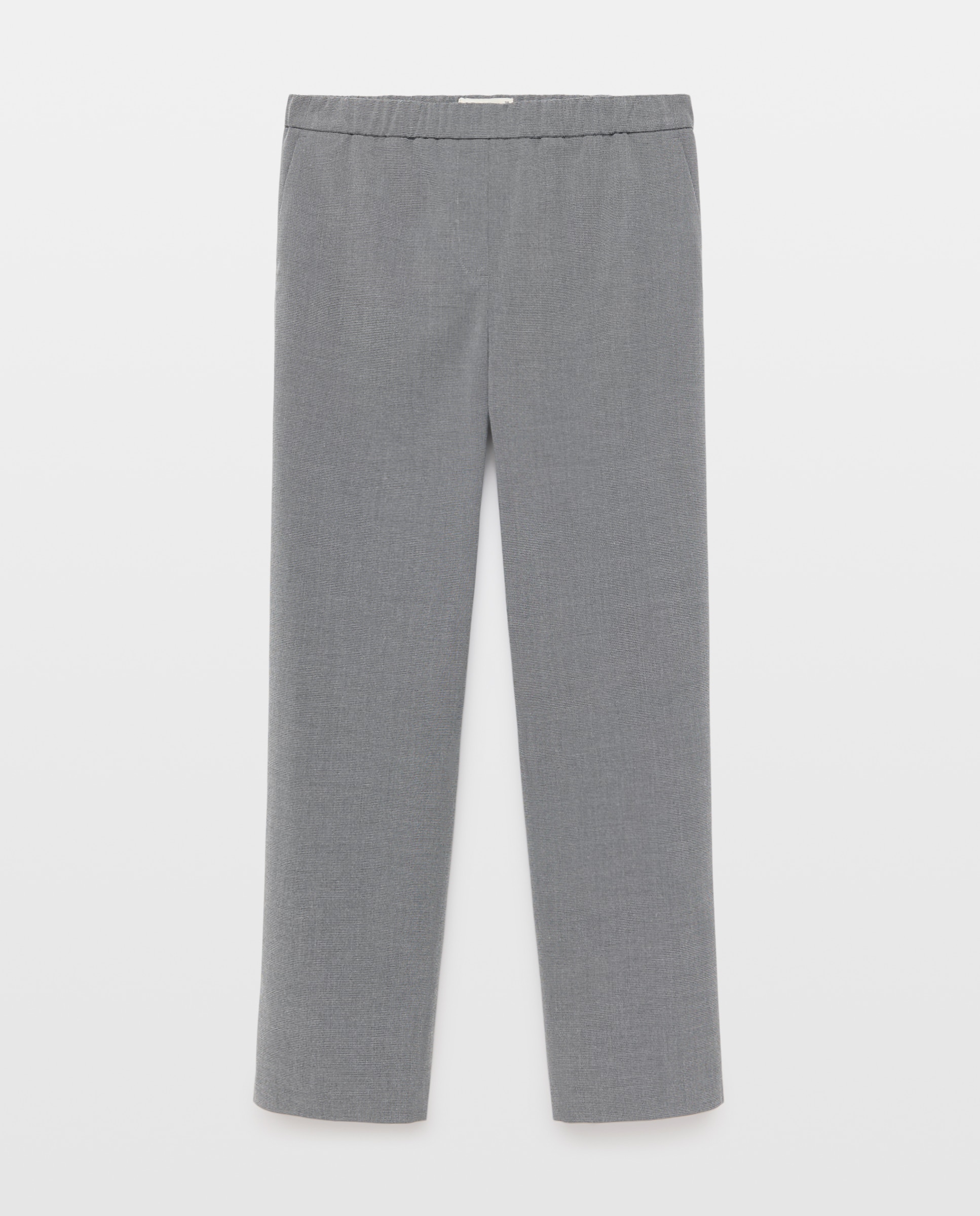Pantalón semipitillo de mujer falso liso - Woman El Corte Inglés - 820 Gris medio 820 Gris medio-4