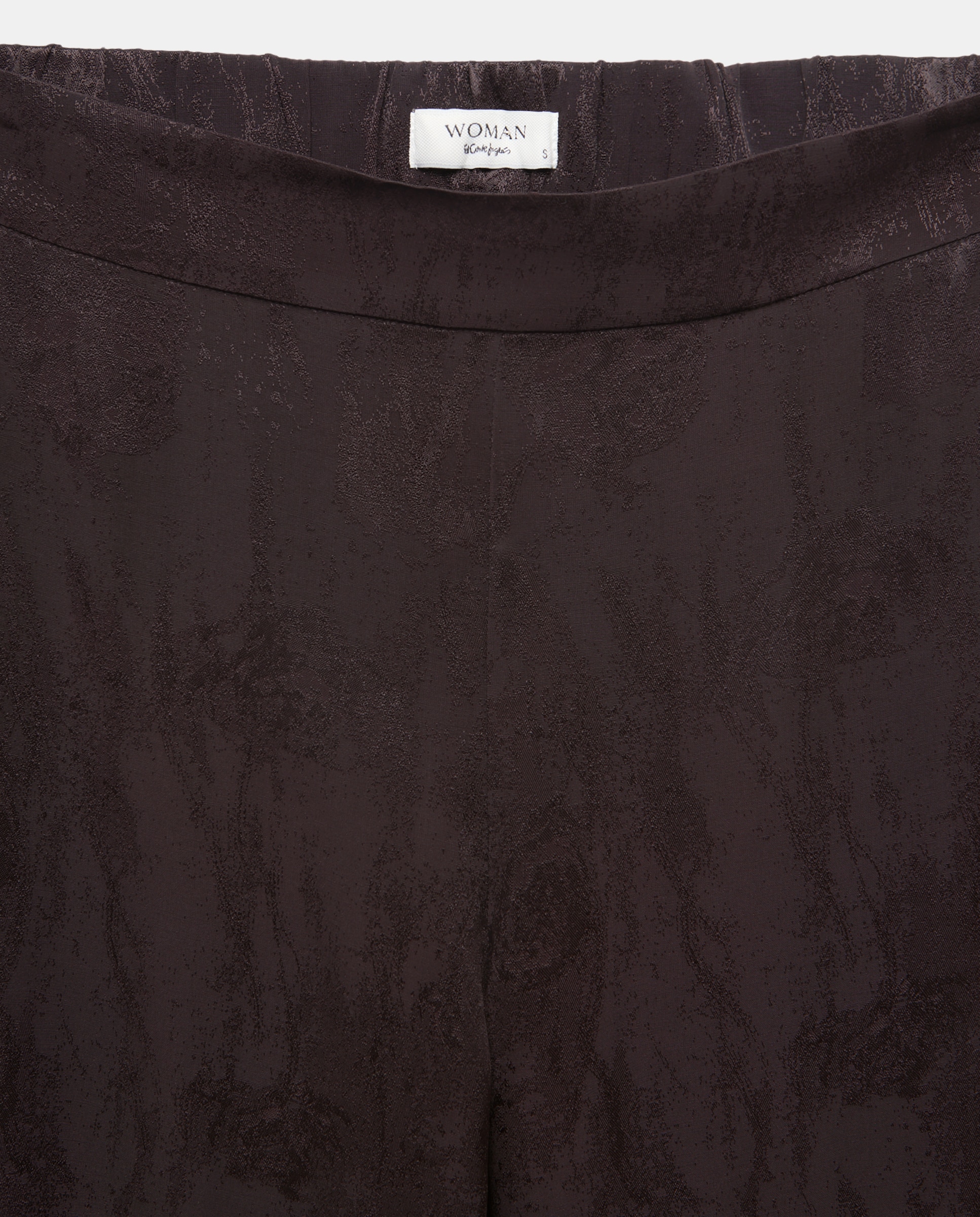 Pantalón de mujer jacquard - Woman El Corte Inglés - Burdeos Burdeos-5