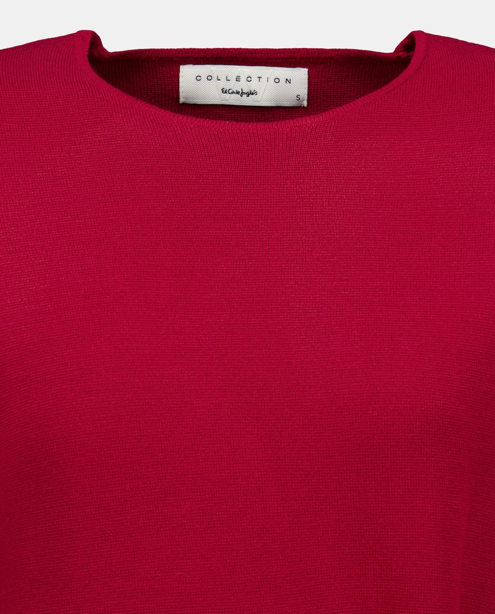 Camisola de Malha sem Mangas com Aplique de Metal Bordeaux-5
