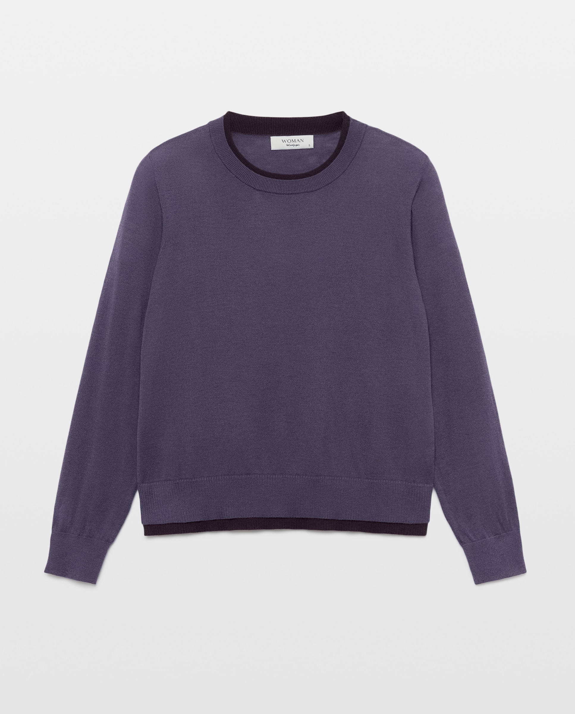 Suéter de mujer bicolor - Woman El Corte Inglés - Morado Morado-5