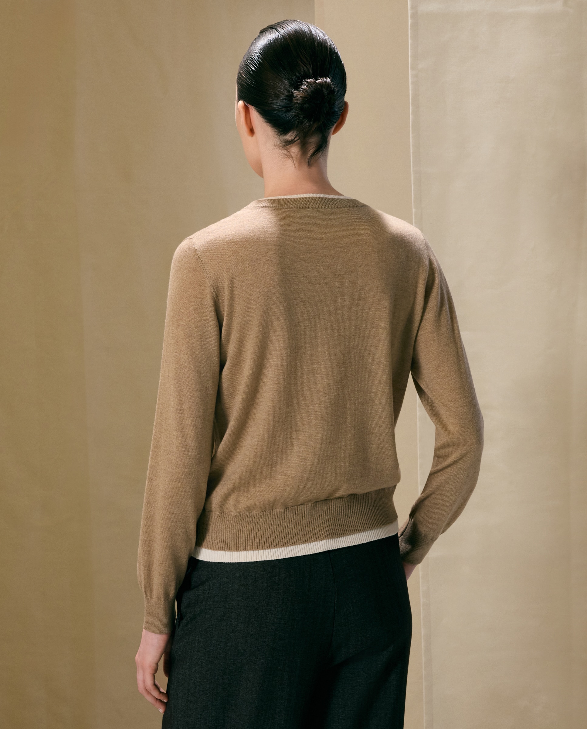 Suéter de mujer bicolor - Woman El Corte Inglés - 730 Camel 730 Camel-3