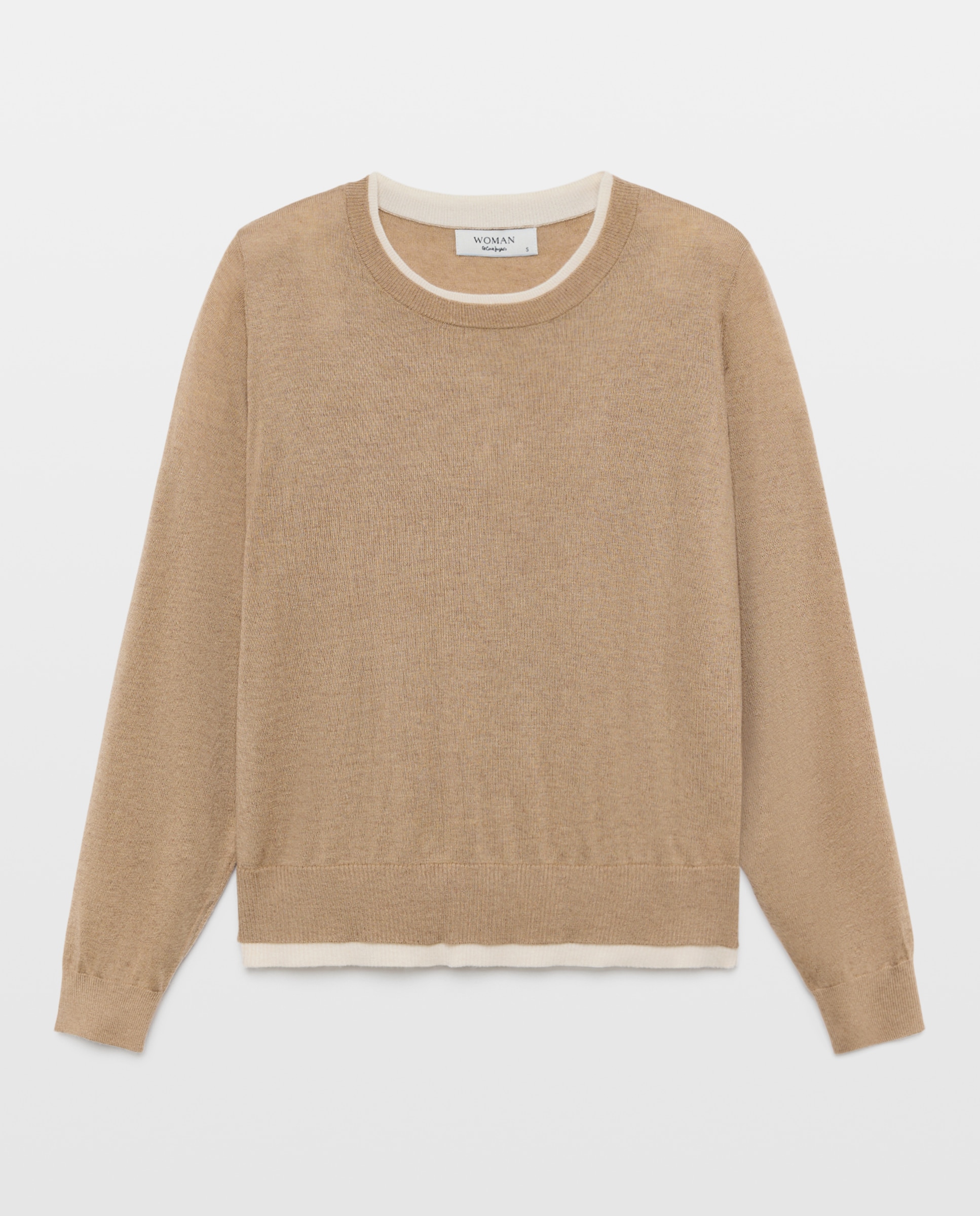 Suéter de mujer bicolor - Woman El Corte Inglés - 730 Camel 730 Camel-4