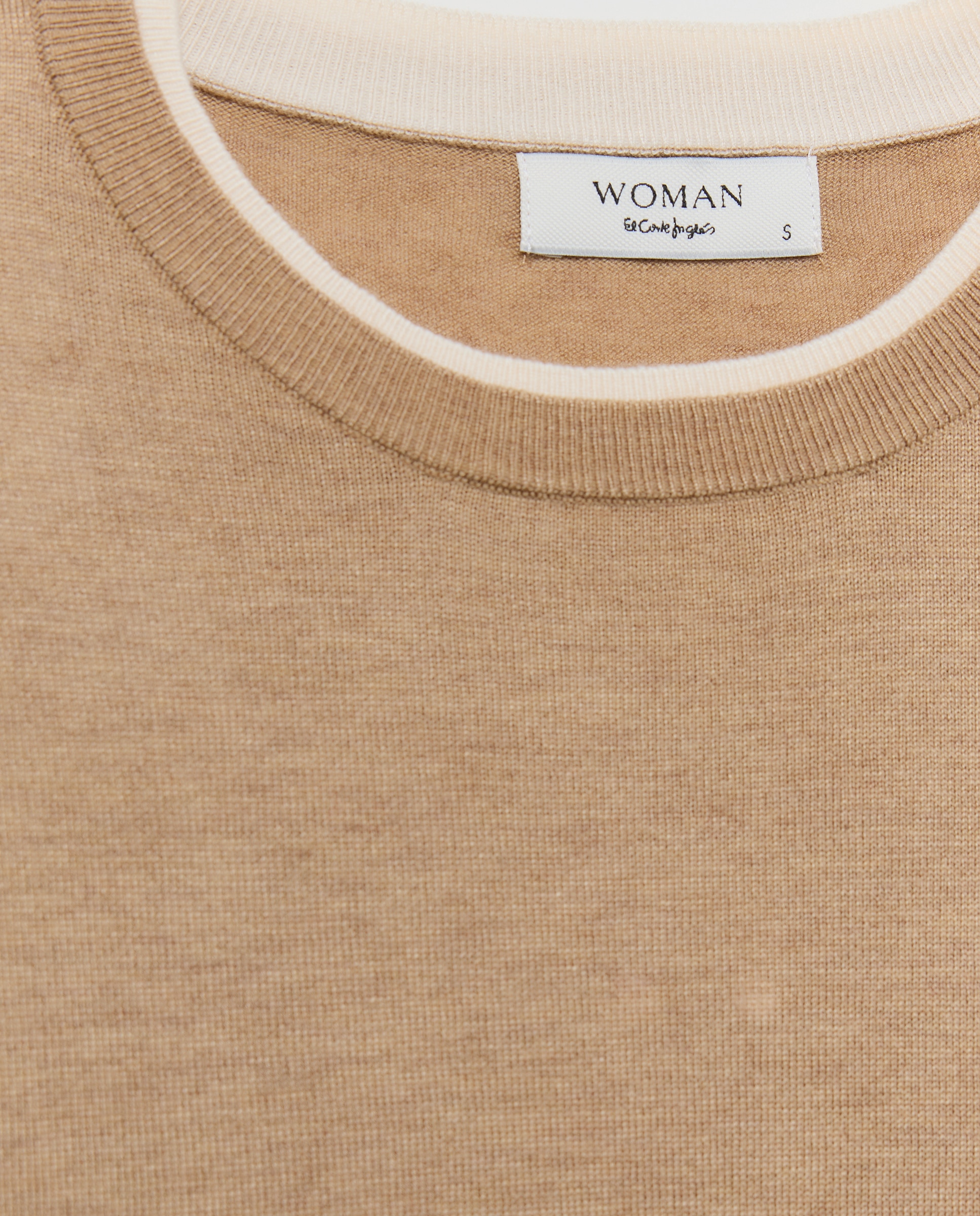 Suéter de mujer bicolor - Woman El Corte Inglés - 730 Camel 730 Camel-5