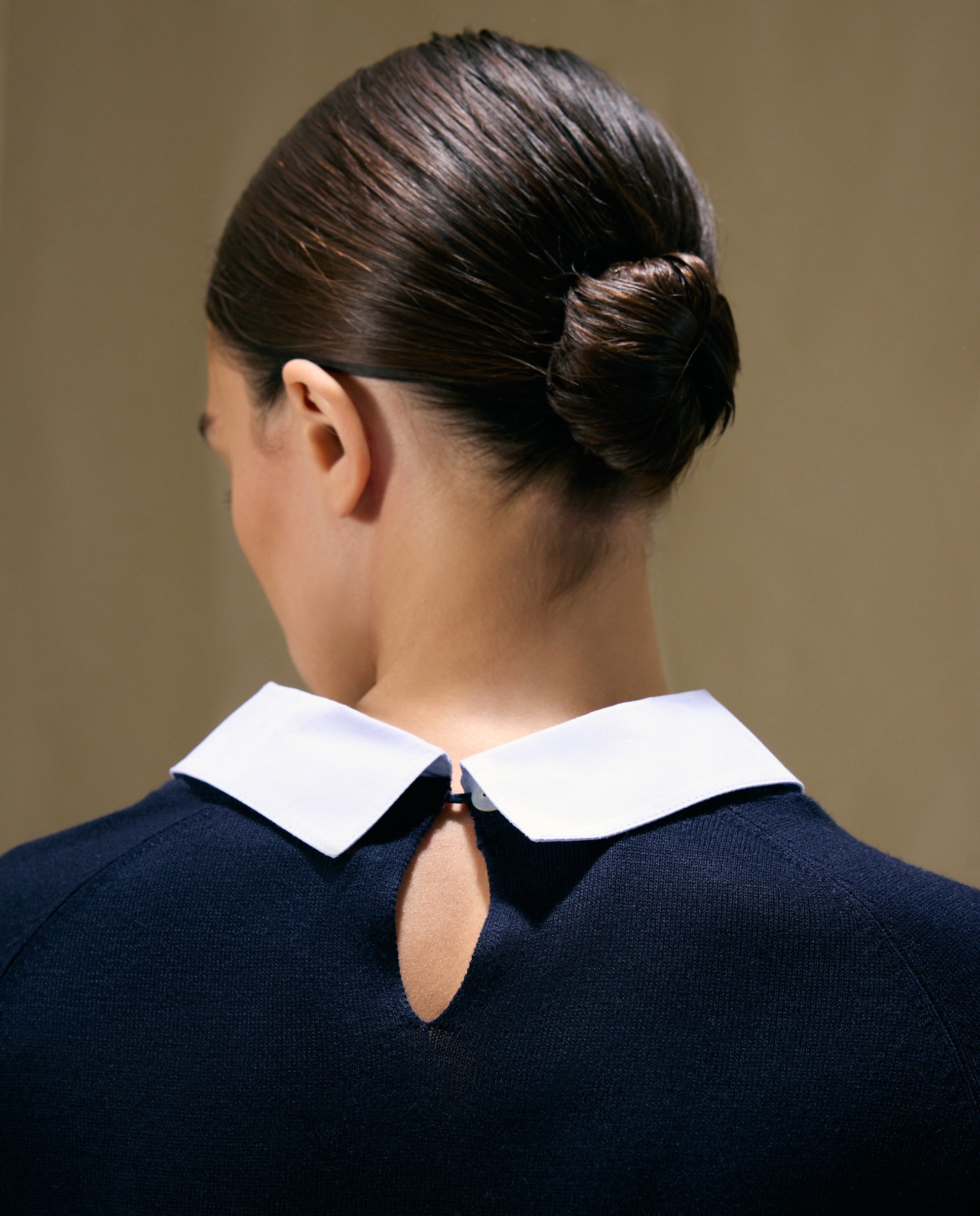 Jersey de mujer doble efecto camisa - Woman El Corte Inglés - Azul marino Azul marino-4