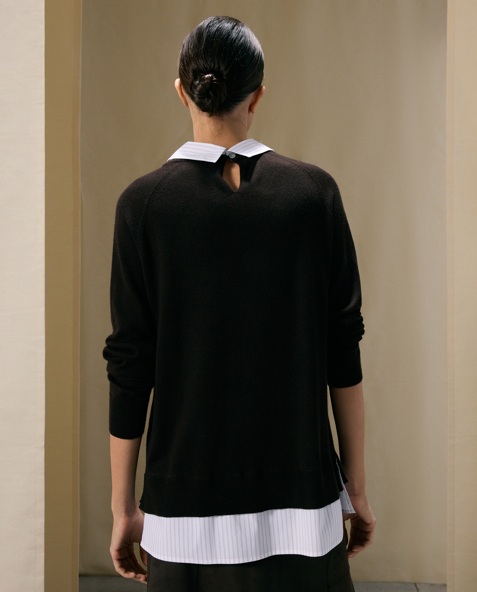 Cardigan com Decote Redondo 291 Beringela-3