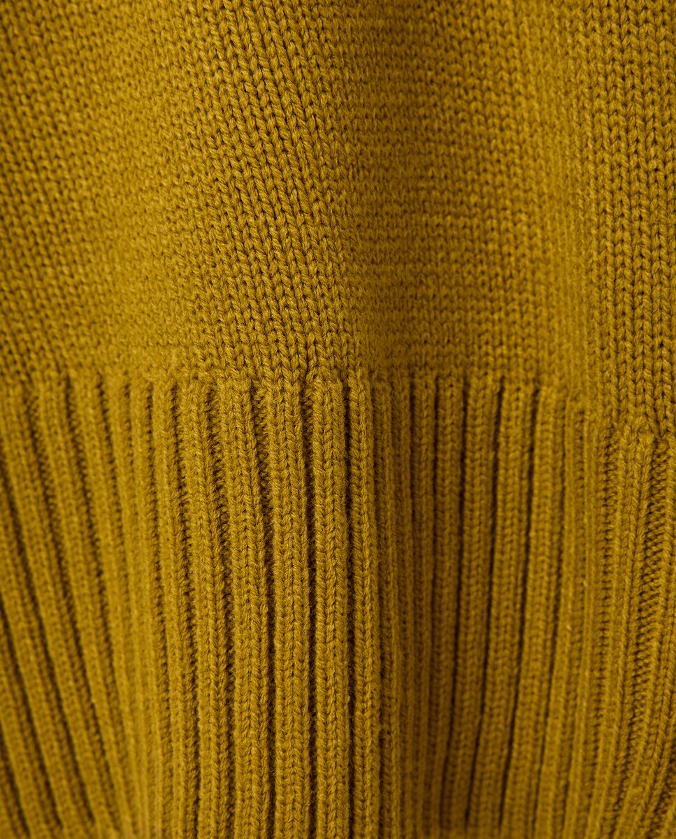 Camisola de Malha Grossa com Gola Cisne 560 Azeitona-6