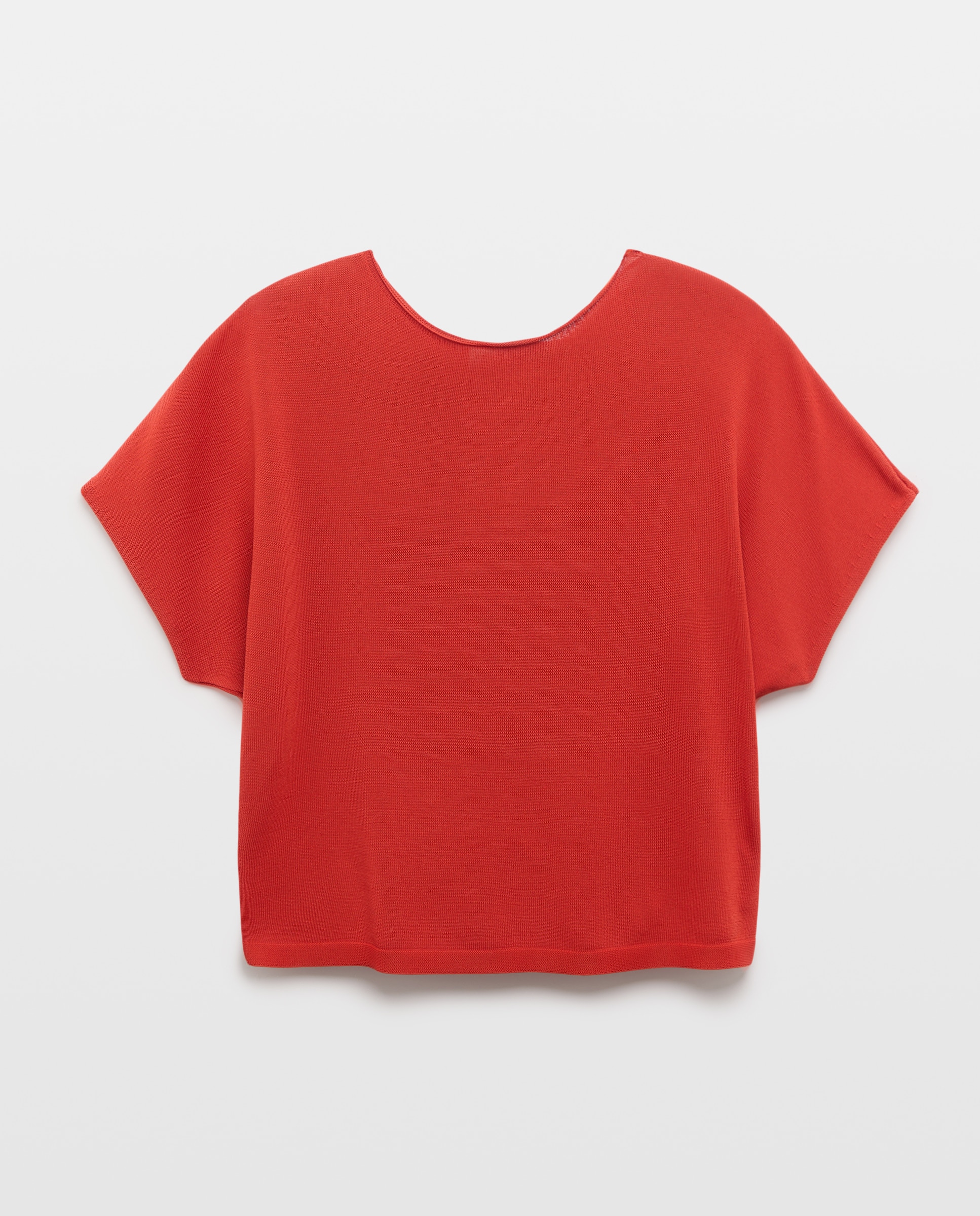 Jersey de mujer crepé con manga caída - Woman El Corte Inglés - Azafrán Azafrán-4