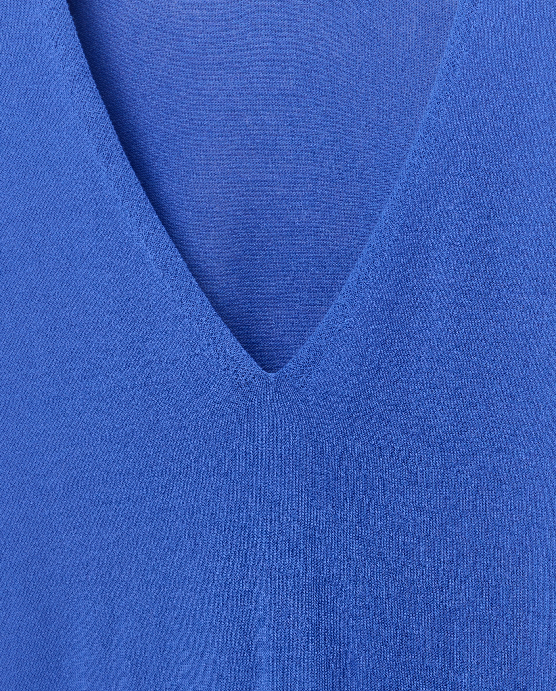 Sueter de manga caída y cuello pico - Woman El Corte Inglés - Azul tinta Azul tinta-6