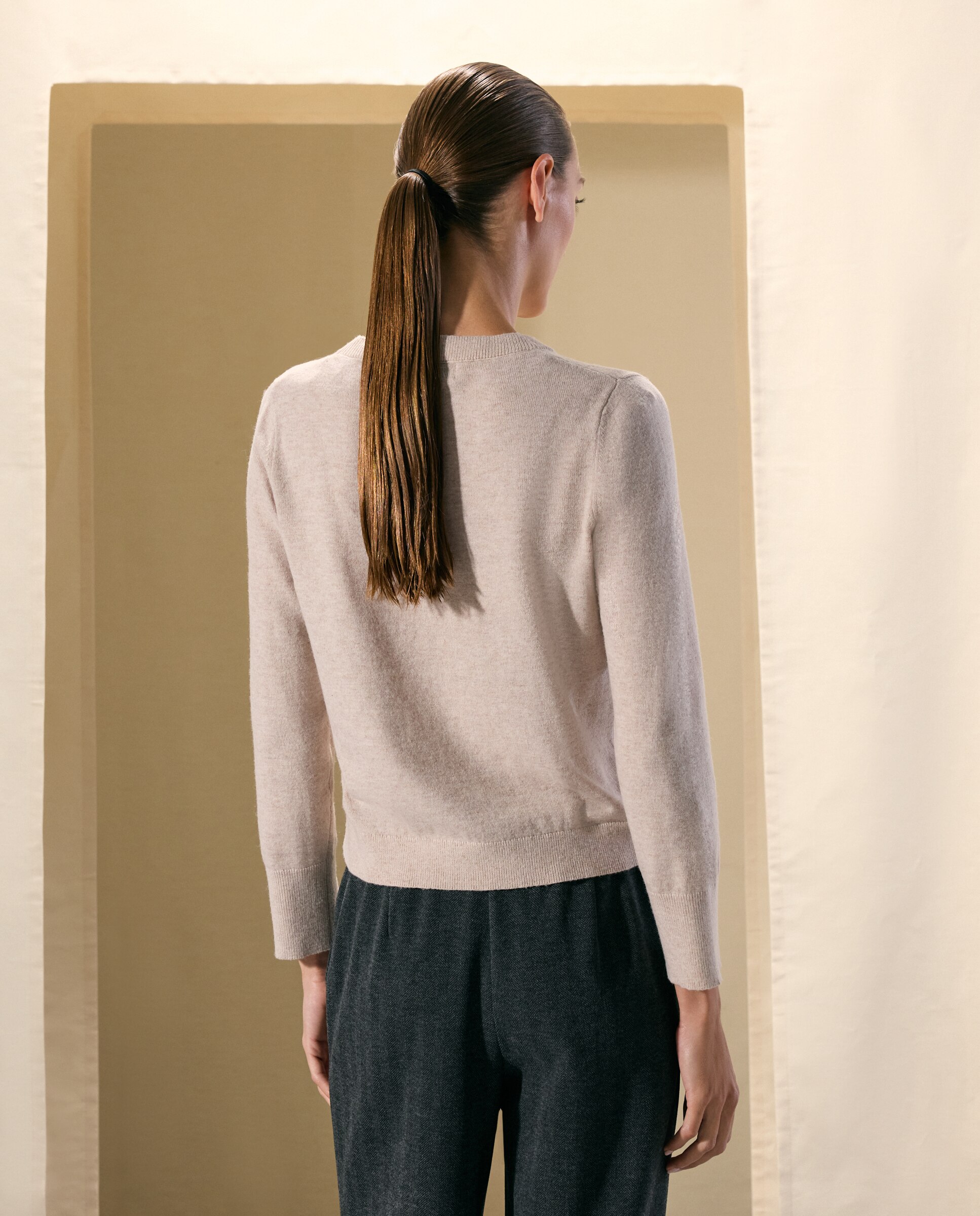 Imagen 3 de Jersey de mujer con falso pico - Woman El Corte Inglés - Beige Beige