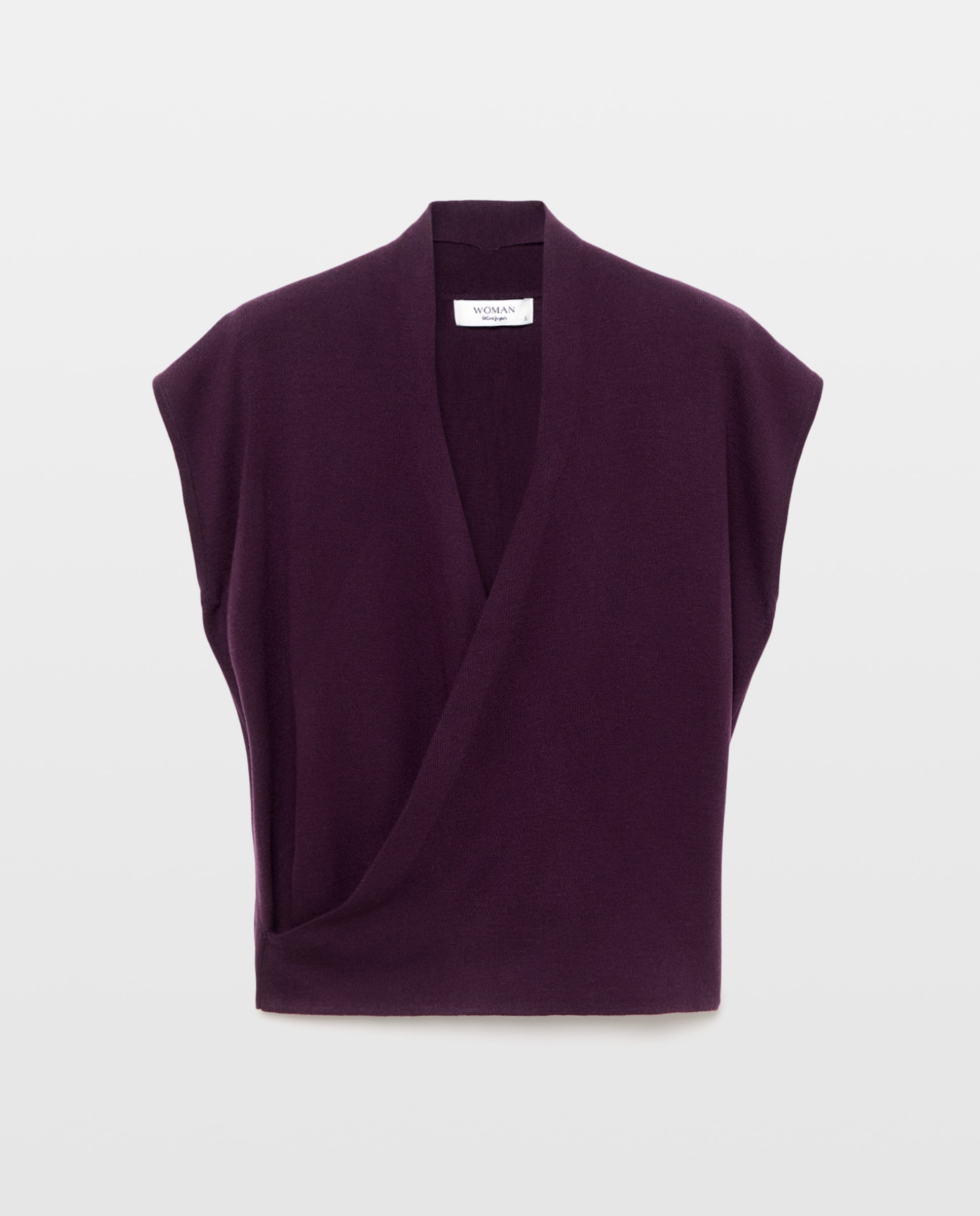 Imagen 4 de Jersey sin mangas de mujer drapeado - Woman El Corte Inglés - Morado Morado