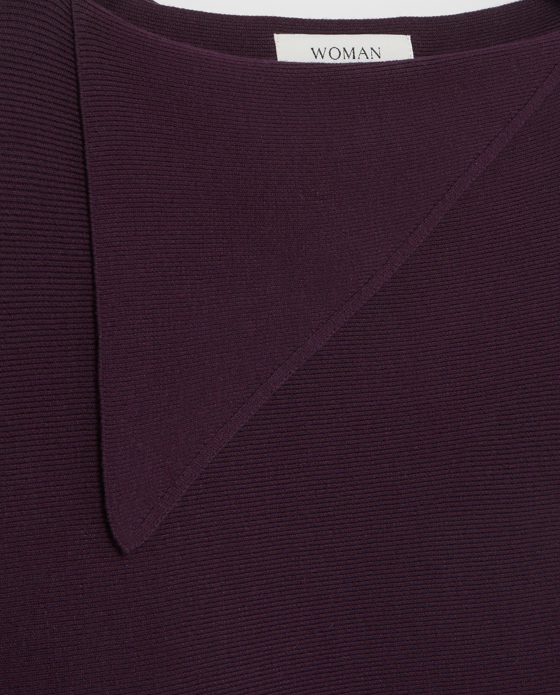 Suéter manga corta y cuello caído de mujer - Woman El Corte Inglés - Morado Morado-5