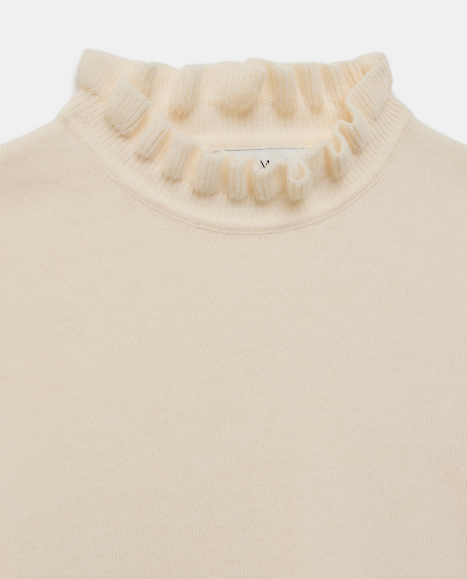 Jersey de mujer con cuello caja y volantes - Woman El Corte Inglés - 120 Crudo 120 Crudo-6