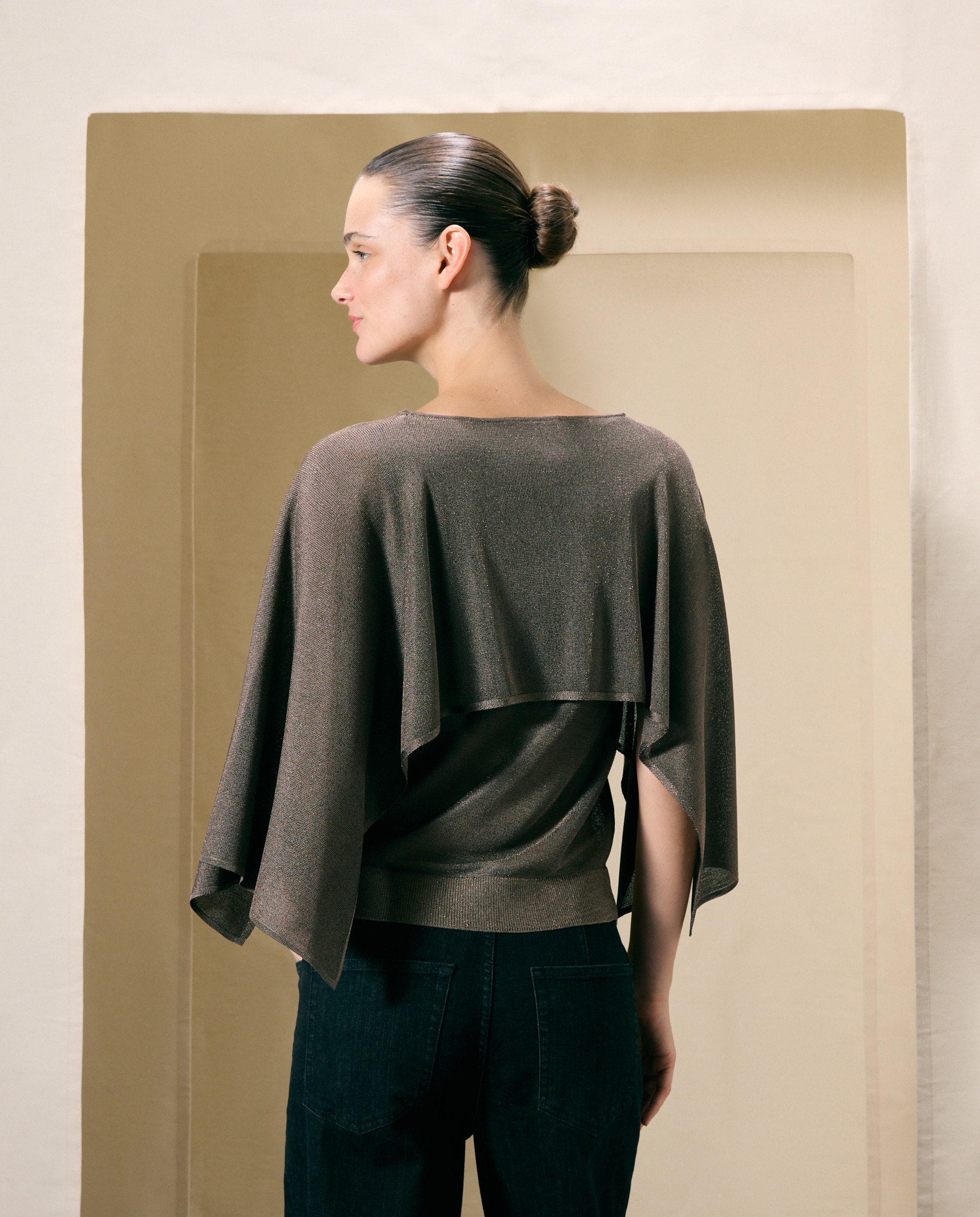 Jersey de mujer capa fino - Woman El Corte Inglés - Marrón Marrón-3