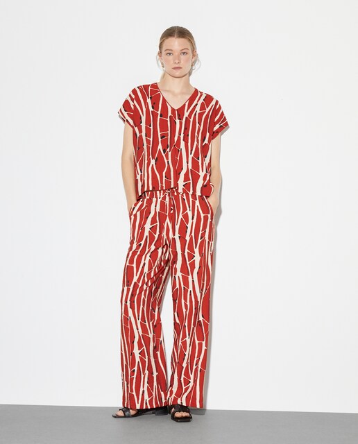 Imagem 0 de Calças Largas de Viscose