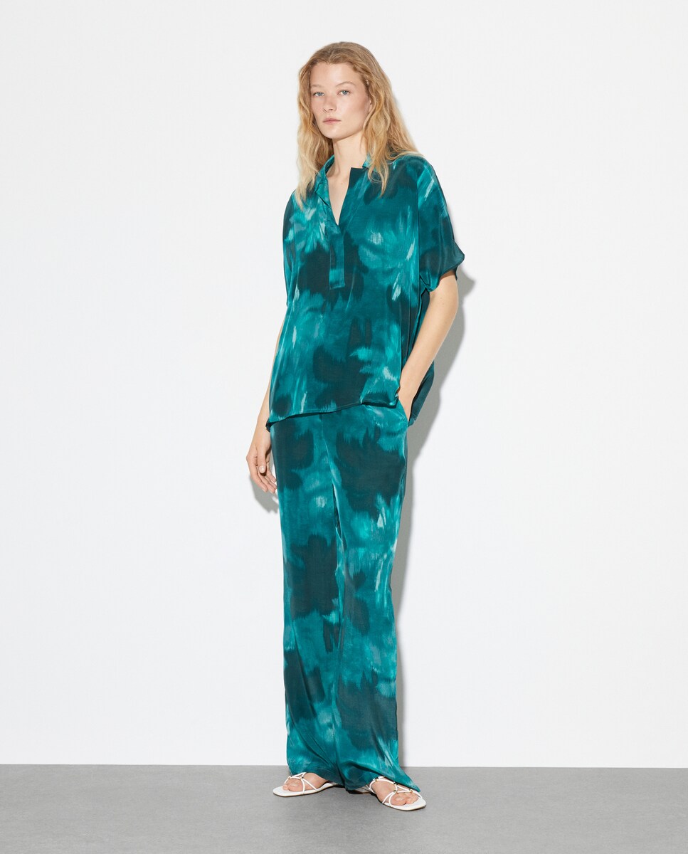 Ropa Pantalon Ancho El Corte Ingles Pantalón Ancho Estampado De