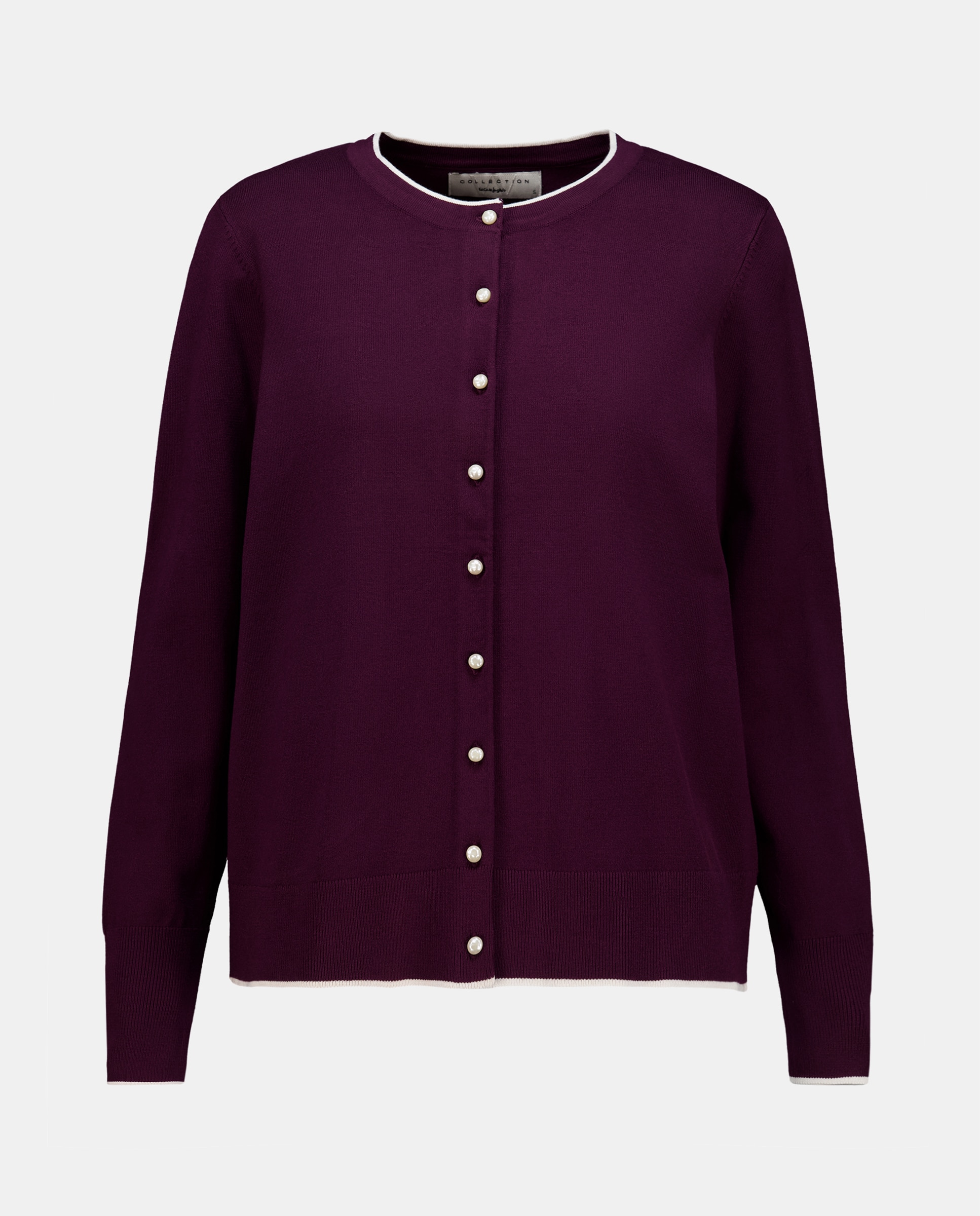 Casaco com Vivos e Botão de Pérola 291 Beringela-4