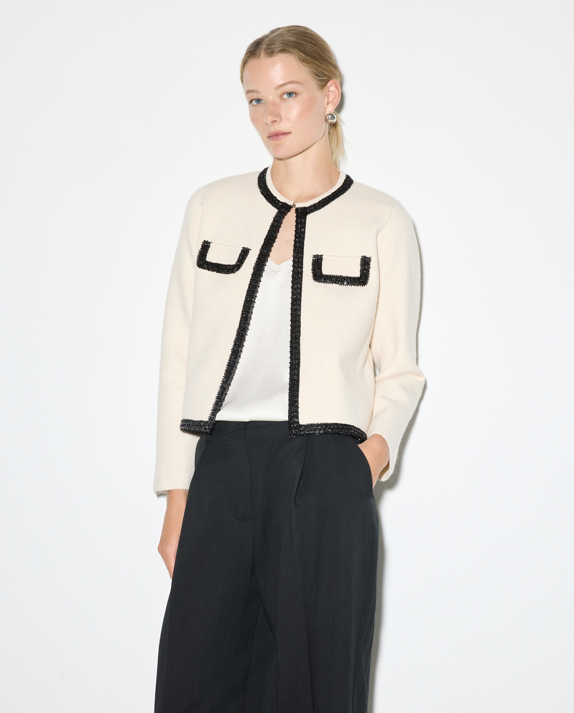 Casaco Curto Liso 120 Cru-1